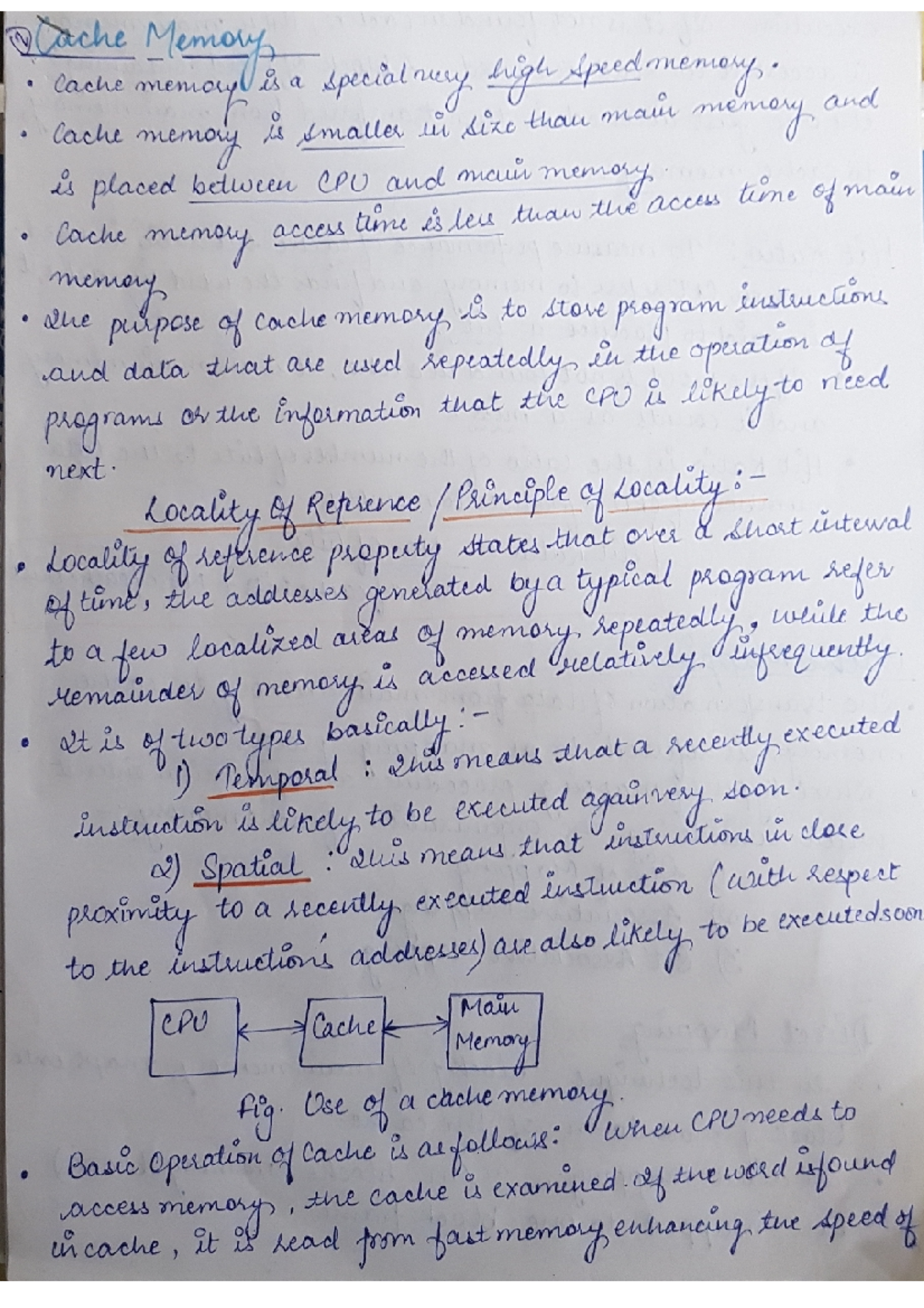 COA-Unit-4: Comprehensive Notes on Cache Memory and Its Operations ...