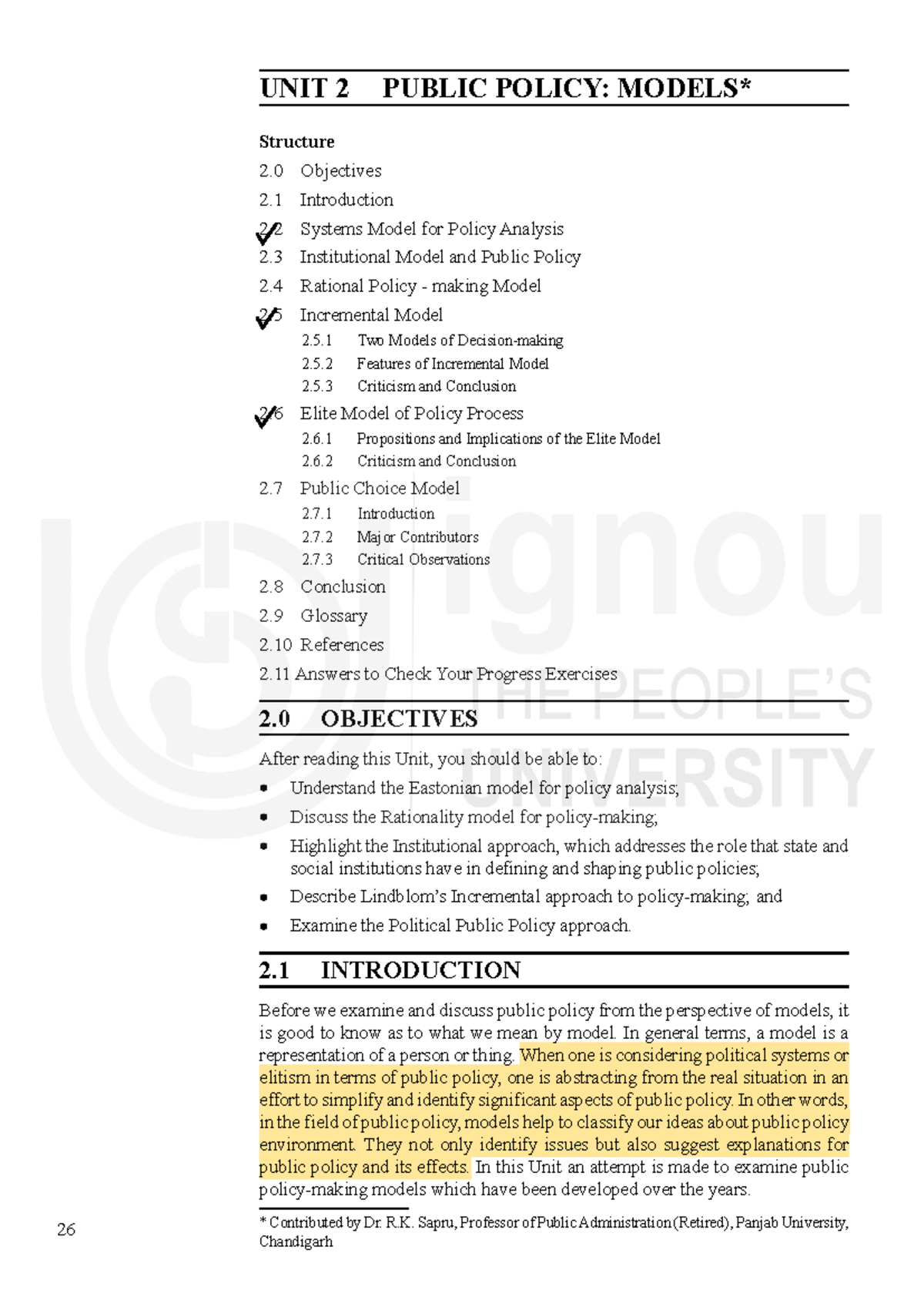 Pp unit 1 point 2 - public policy - 26 Public Policy UNIT 2 PUBLIC ...
