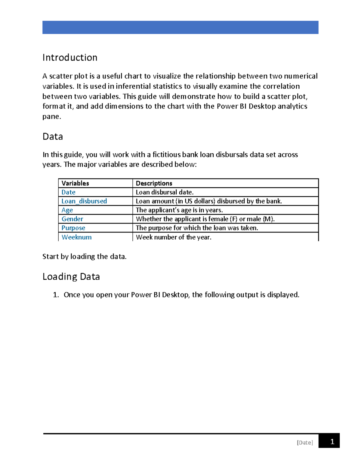Scatter Graph - Guided Excercise - Introduction A scatter plot is a ...