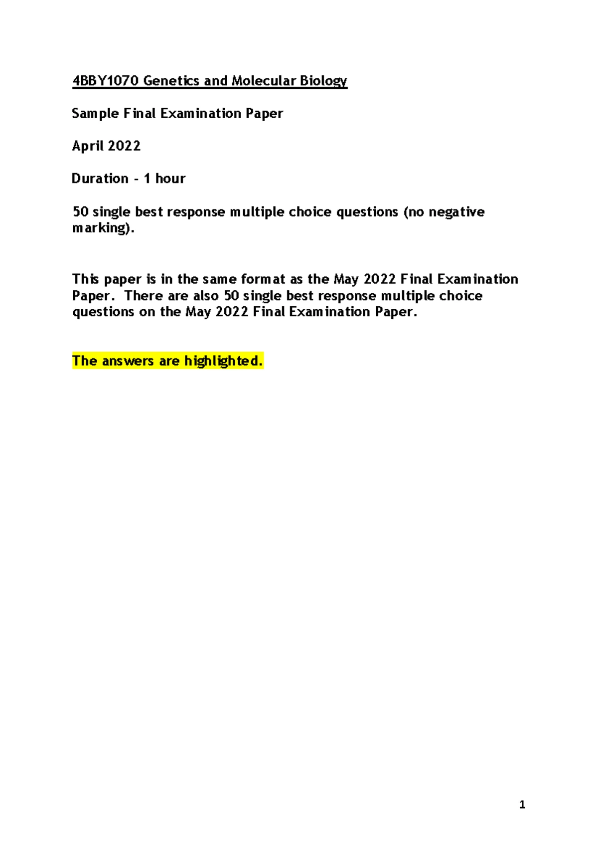 Genetic engineering mcq with essay plan - MCQ Set with Full Answers ...