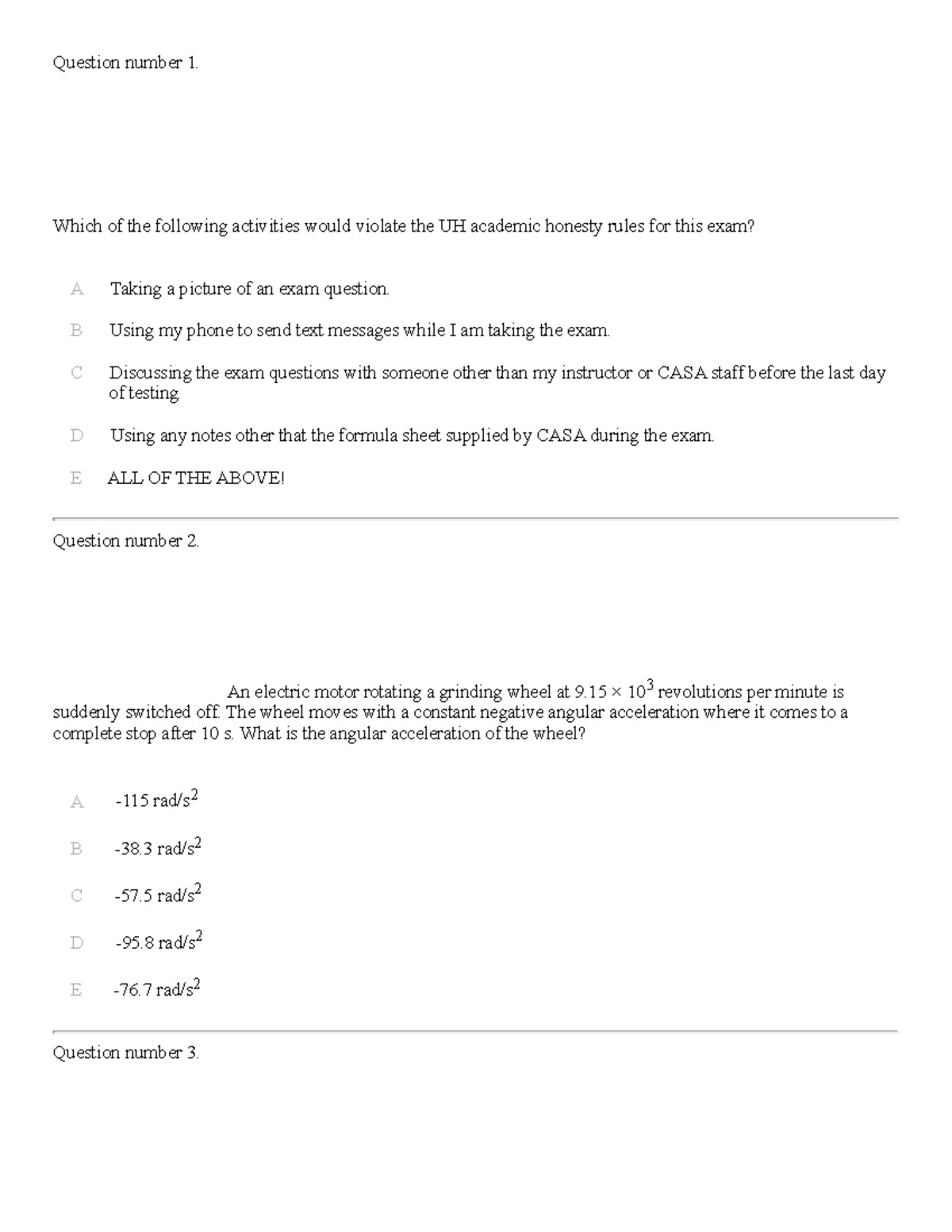 Exam 3 Questions and Answers (PHYS 101 - Fall 2023) - Studocu
