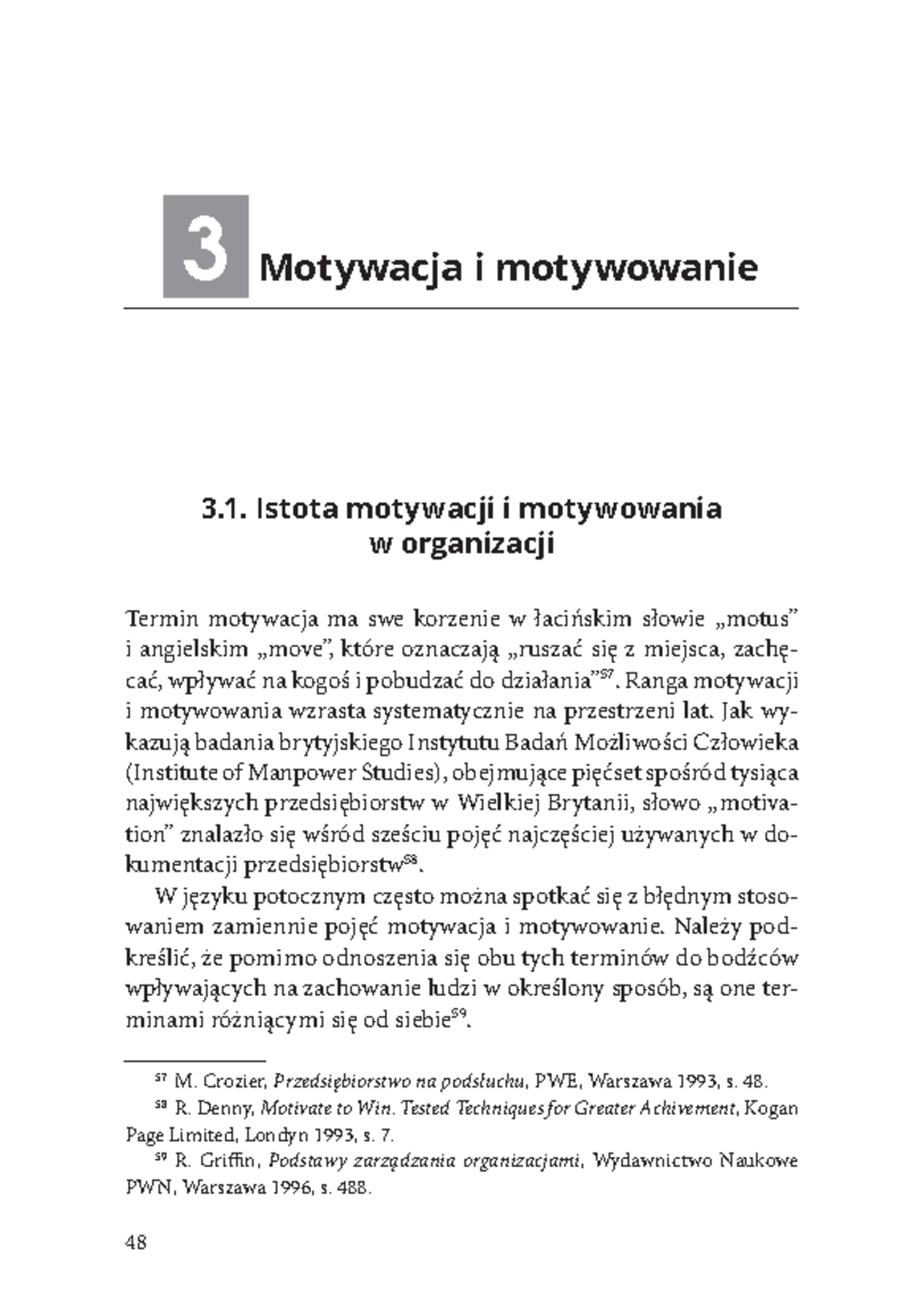 Motywacja i Motywowanie w Organizacji - Teorie i Praktyki (Zarządzanie