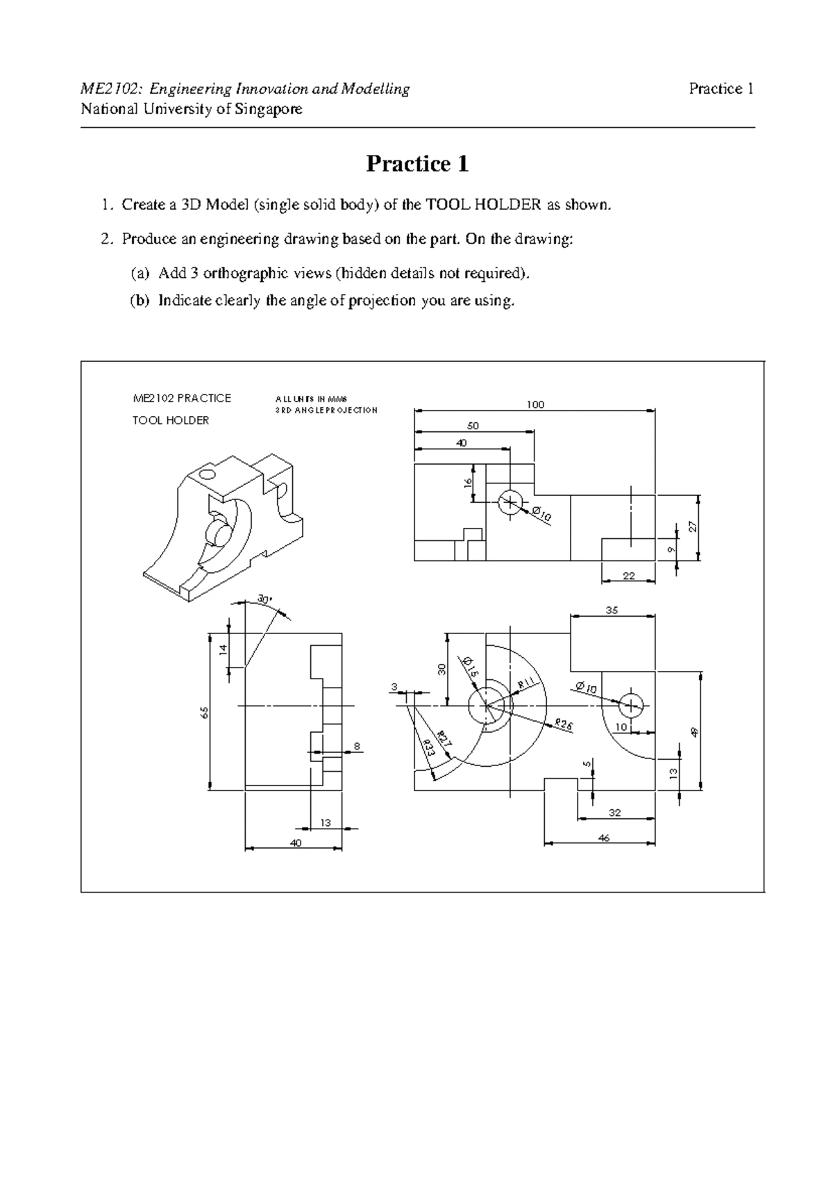 CAD Practice 6 Instructions - ME2102: Engineering Innovation and ...
