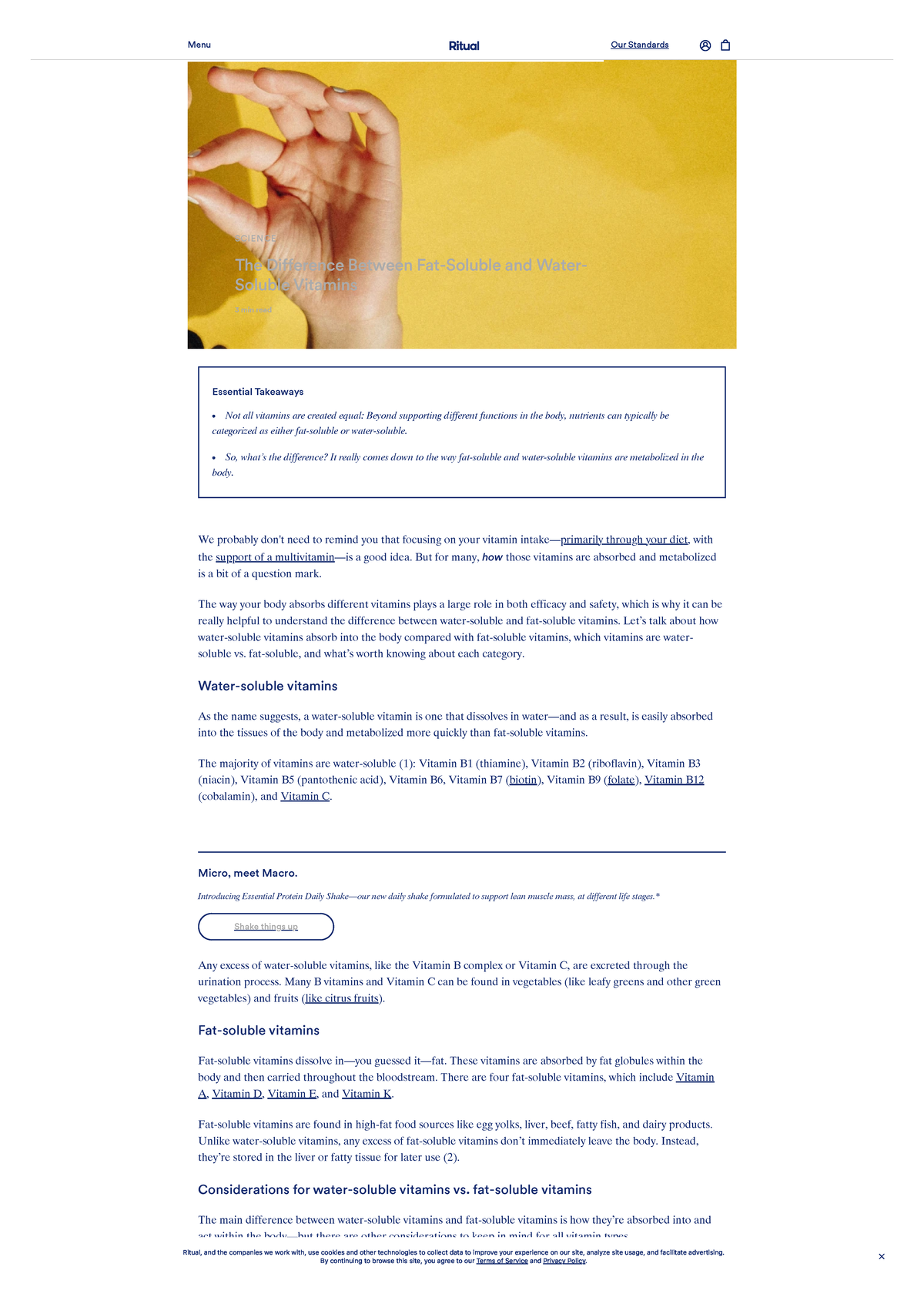 Understanding Fat-Soluble vs. Water-Soluble Vitamins: Key Differences -  Studocu