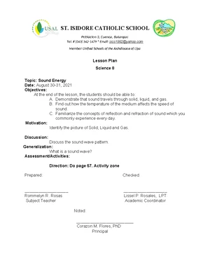 Grade 8 Science Daily Lesson Guide: Laws of Motion (1st Quarter) - Studocu