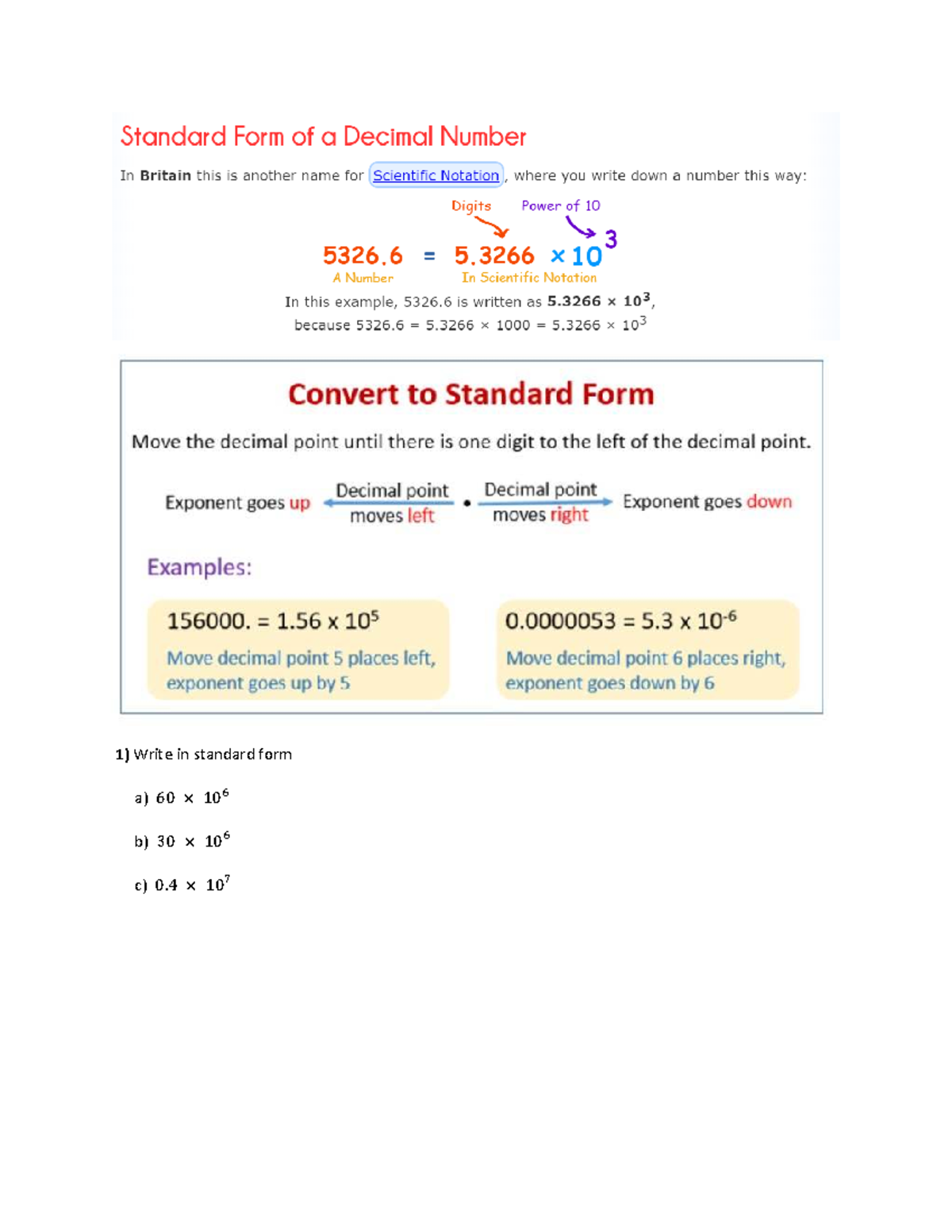 Year-9 Extra Math Notes: Standard Form & Surds Simplification - Studocu