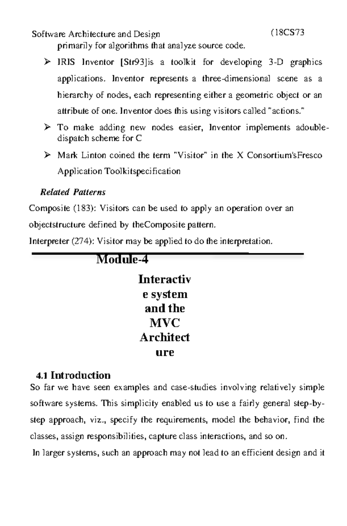 SADP 21CS741 Module 4 - 1) Software Architecture and Design ...