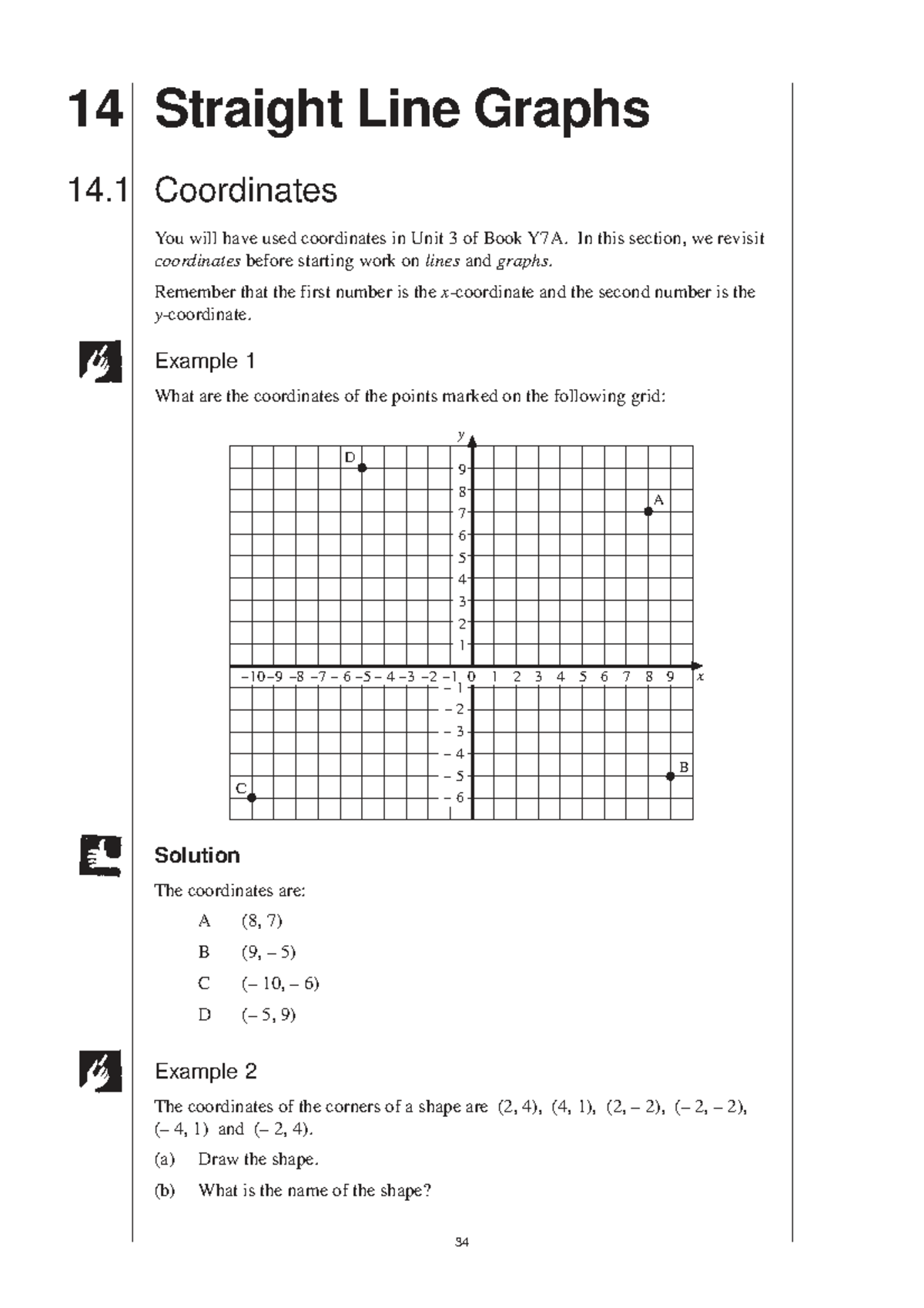MEP Y8 Practice Book B: Straight Line Graphs & Coordinates - Studocu