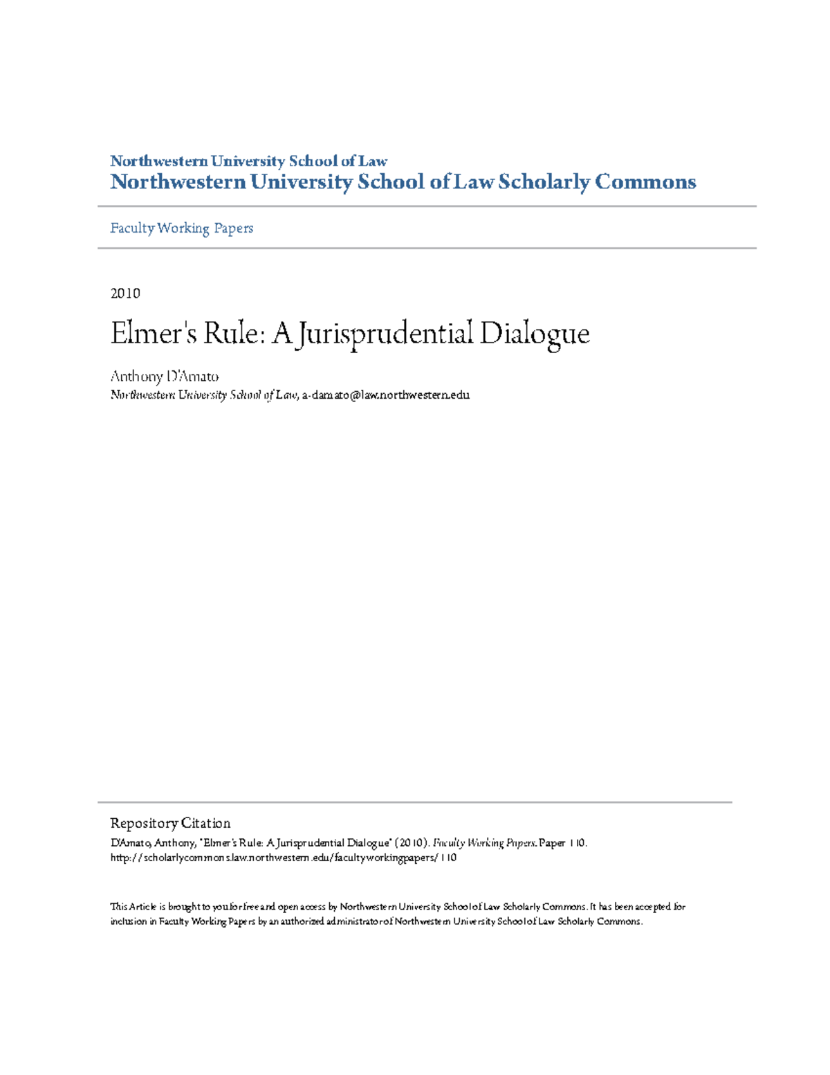 Elmer's Rule: A Jurisprudential Analysis of Riggs v. Palmer - Studocu