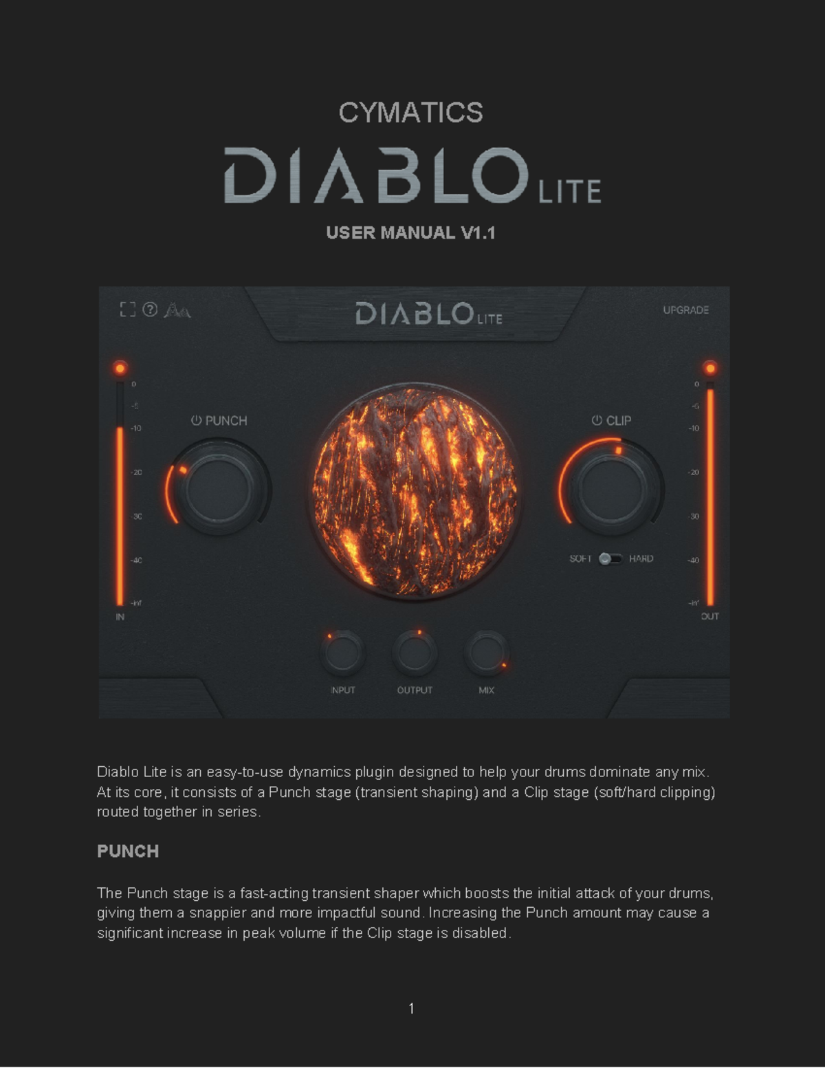 Cymatics Diablo Lite User Manual V1: Plugin Guide for Drums - Studocu