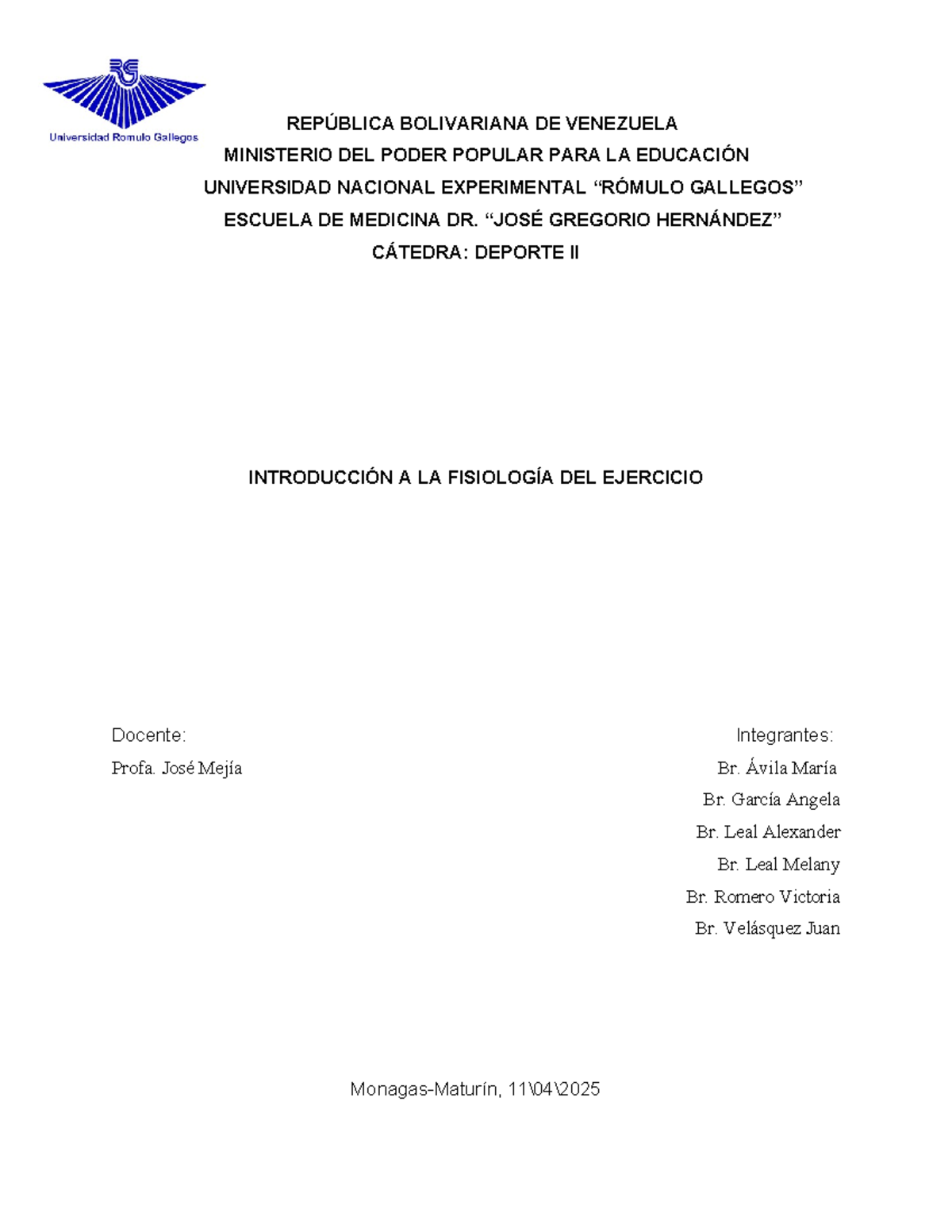 Introducción a la Fisiología del Ejercicio - DEPORTE II - Studocu