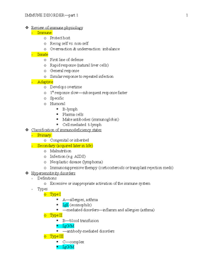 Pathophysiology exam 1 lecture notes - Define pathophysiologyDescribe 5 ...