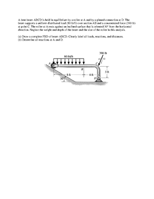 [Solved] A frame supports both a linear distributed load and a ...