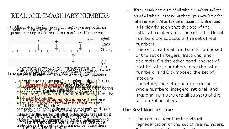 REAL AND IMAGINARY NUMBERS 4: Understanding Rational and Irrational ...