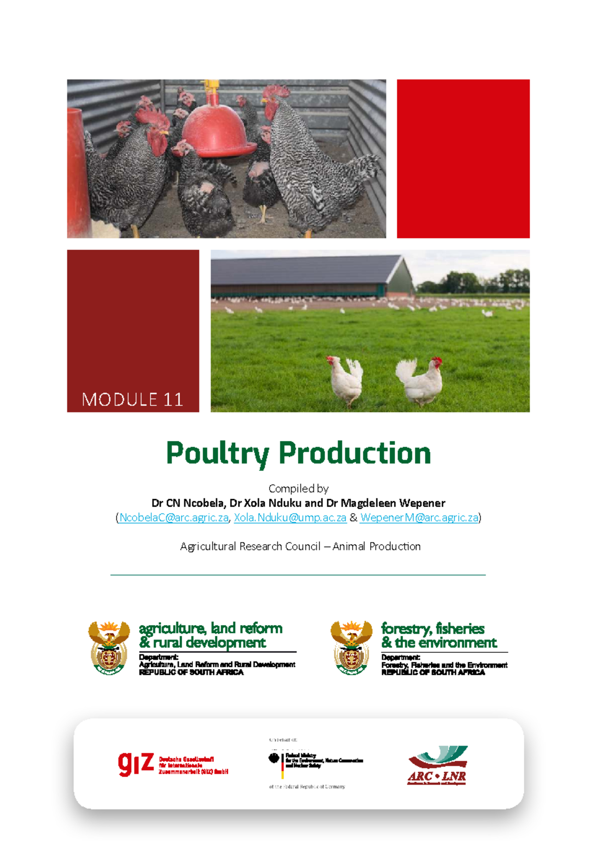 ARC Poultry Production Manual: Module 11 Overview and Insights - Studocu