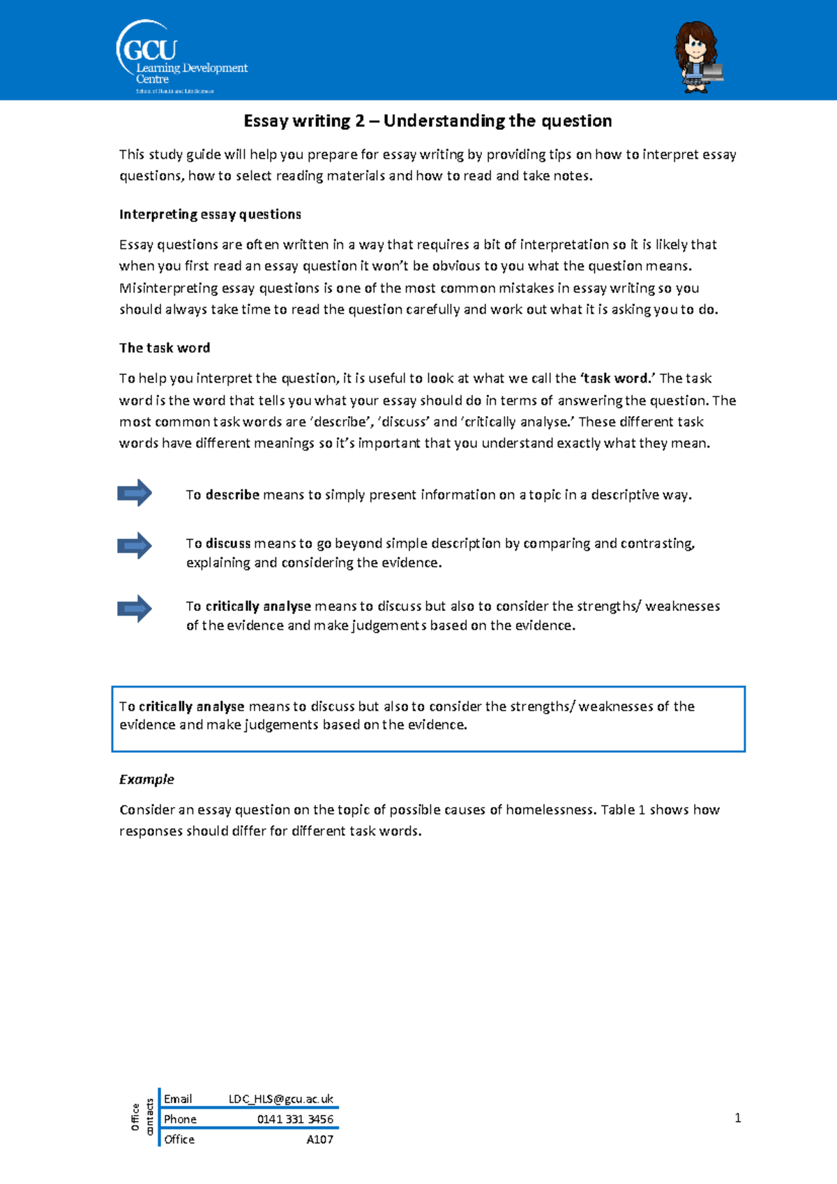 Essay Writing 2 - Mastering Question Interpretation Techniques - Studocu