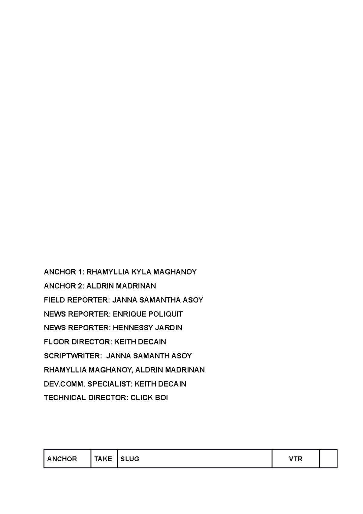 452323440 Final News Script for NSPC Coverage - Studocu