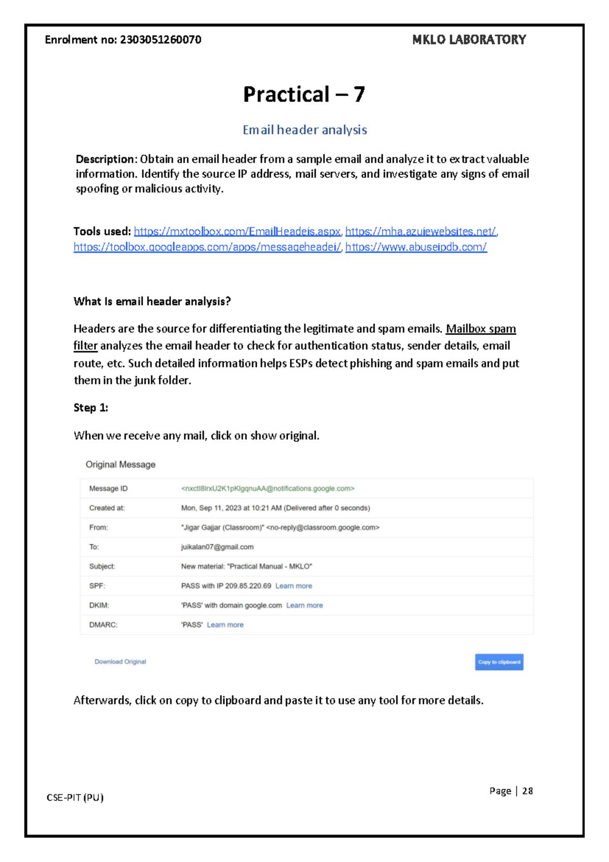 MKLO Practical Manual: Email Header Analysis & Geolocation Techniques ...