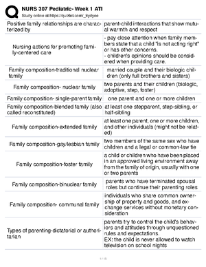 WK 1 PEDS Book Notes - Chapter 1: Perspectives of Pediatric Nursing ...