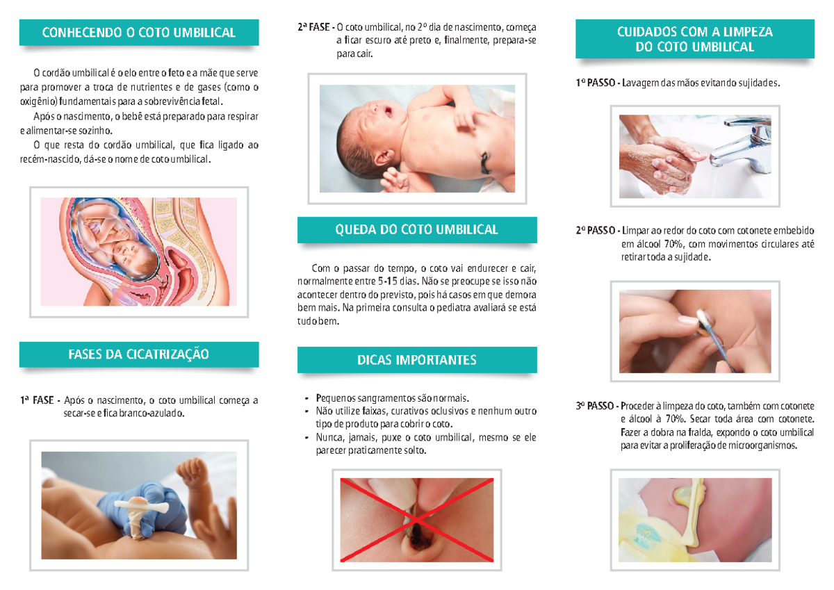 COTO Umbilical: Cuidados e Cicatrização - Resumo Enfermagem Infantil ...