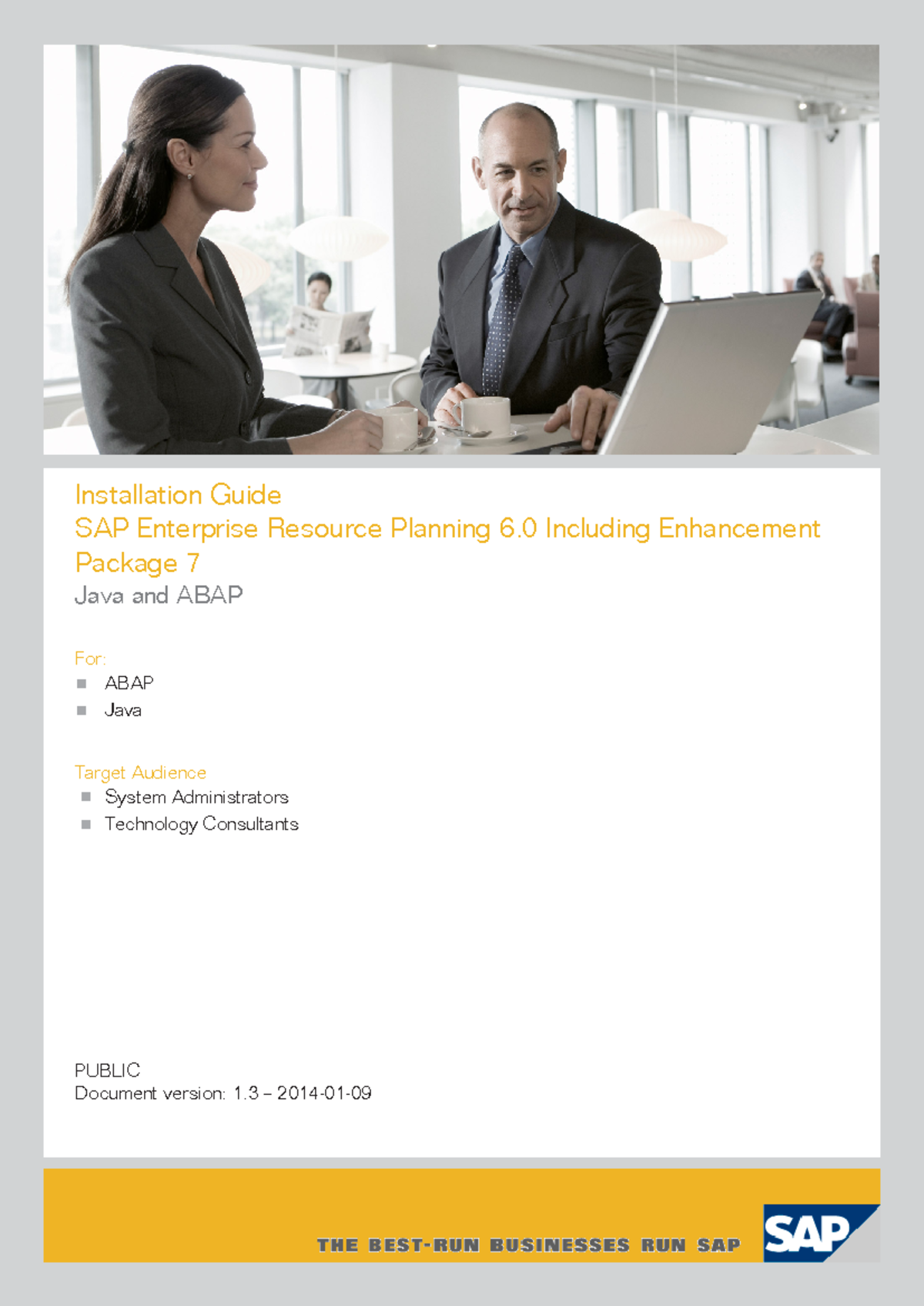 INST EHP7 - SAP ERP 6 Installation Guide for Enhancement Package 7 ...