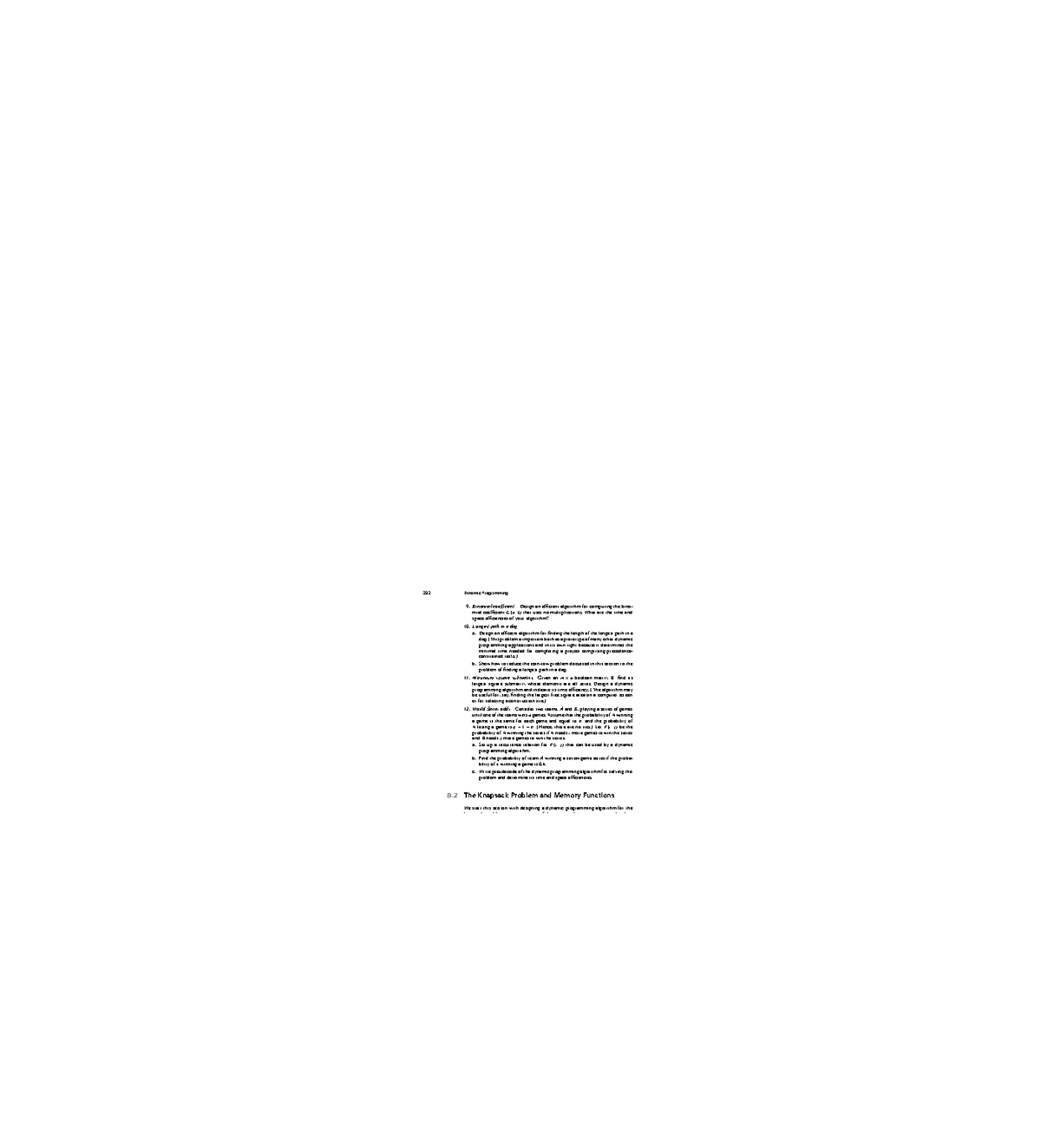 292 Dynamic Programming: Efficient Algorithms for Binomial Coefficient ...