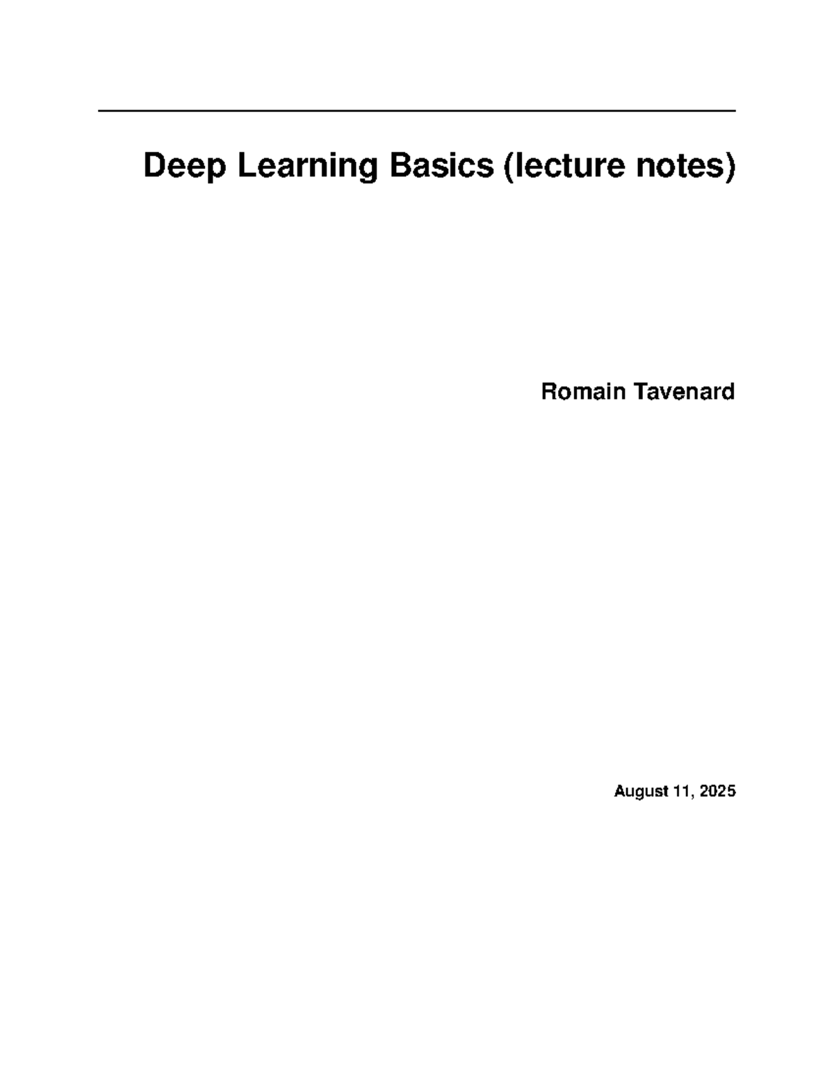 Deep Learning Basics (Lecture Notes) - Attention Mechanism & MLP - Studocu