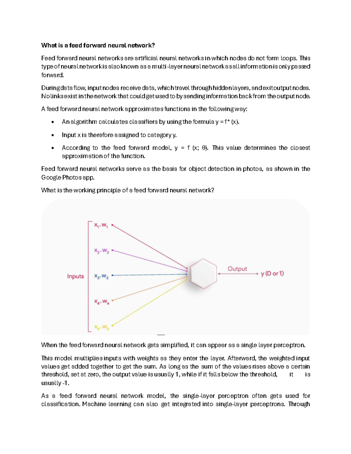 Unit 2 & 3 - Deep Learning: Feed Forward Neural Networks Overview - Studocu