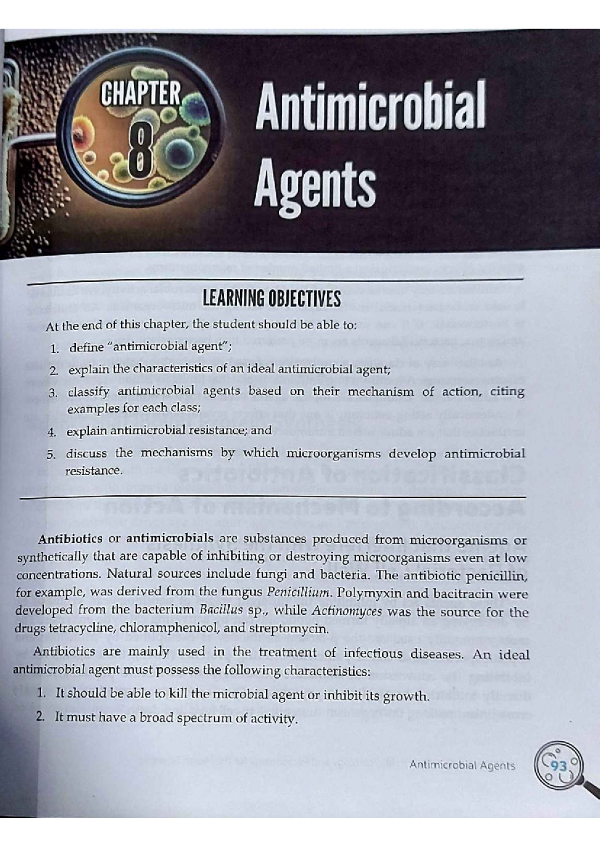 Chapter 8 Antimicrobial Agents - CHAPTER Antimicrobial Agents LEARNING ...