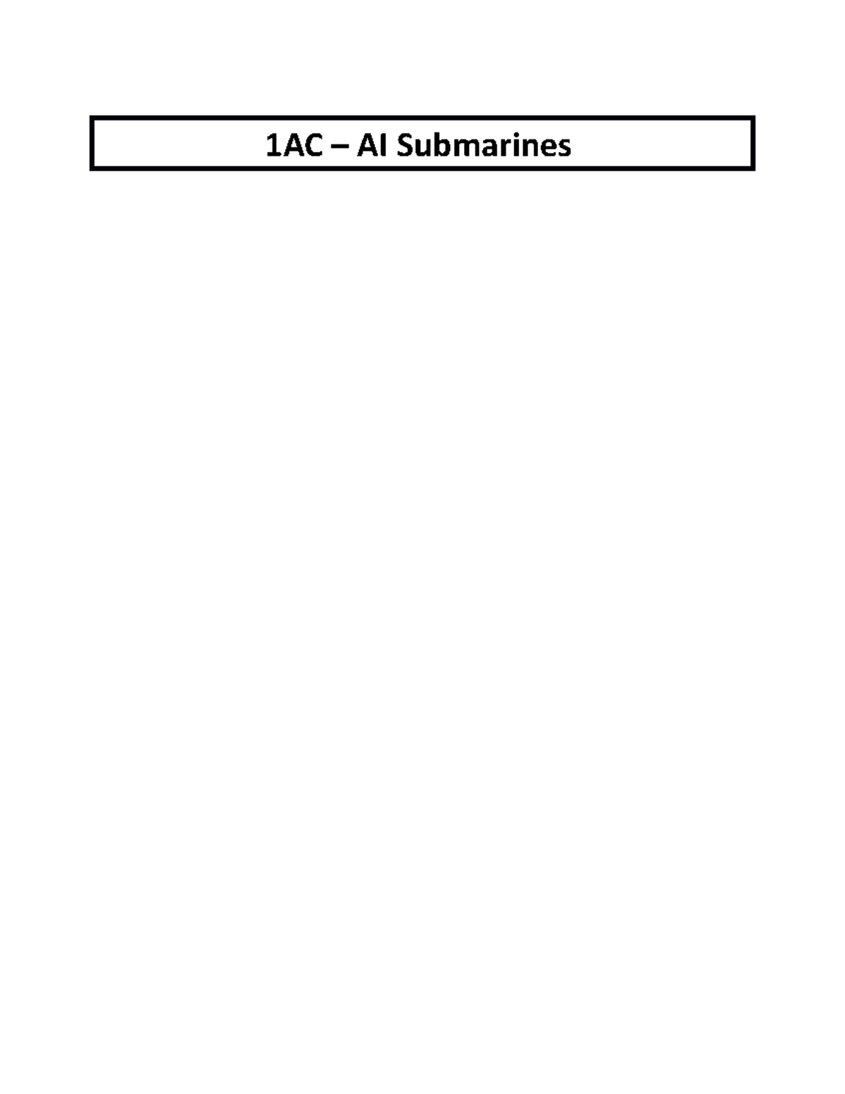 1AC - Analyzing Russian Naval Capabilities and US Response Strategies ...