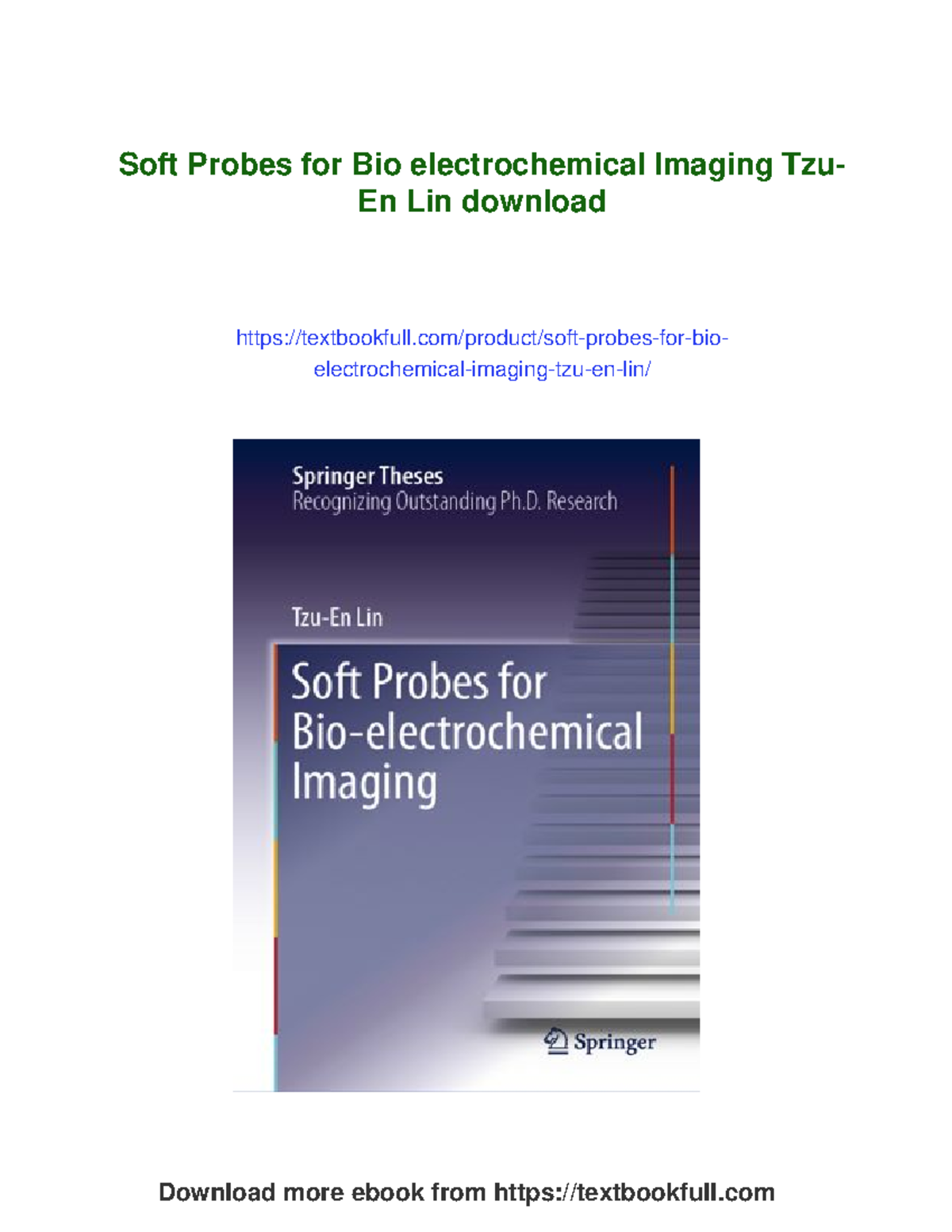 Soft Probes for Bioelectrochemical Imaging: Advances in SECM Techniques ...