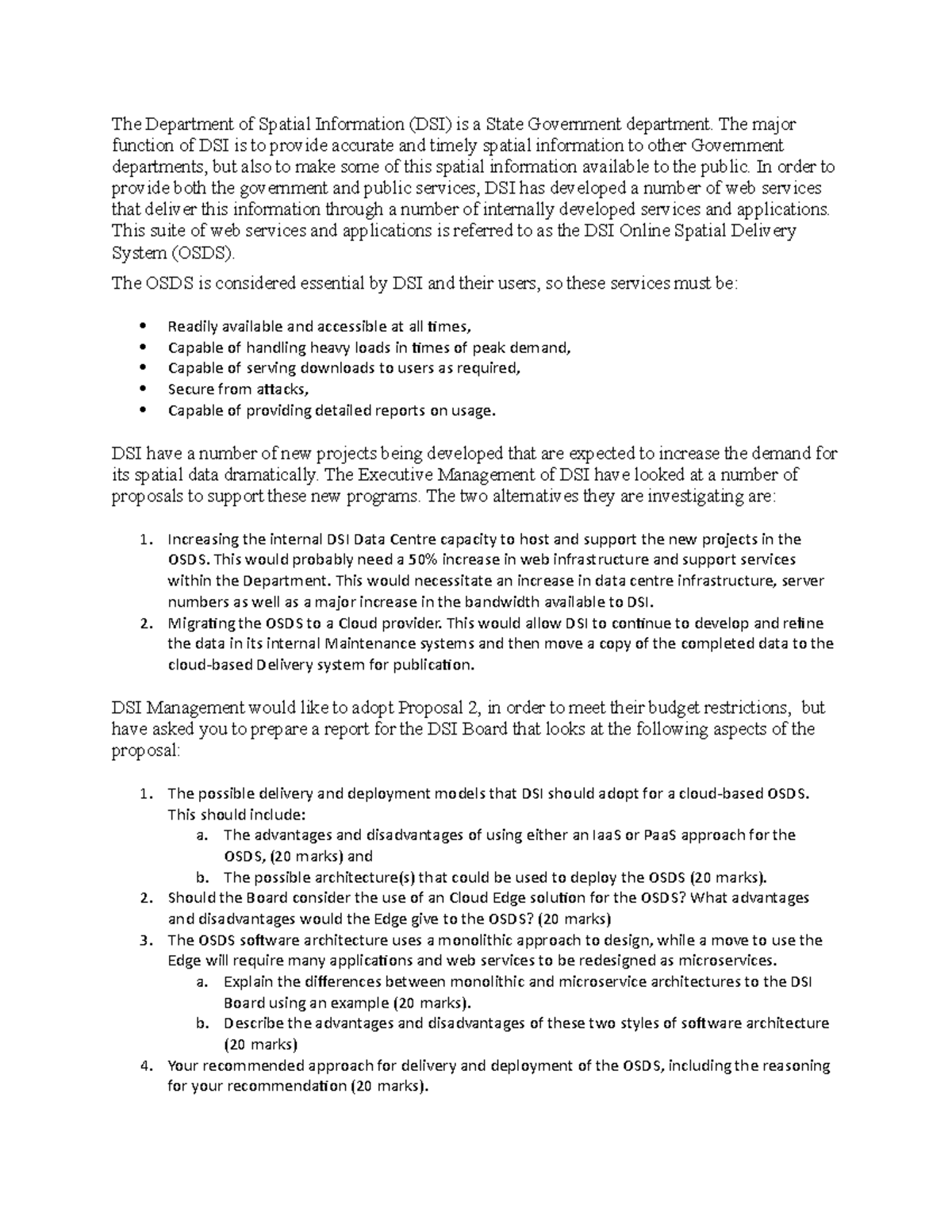 38622 Report on Cloud-Based OSDS Architecture and Deployment - Studocu