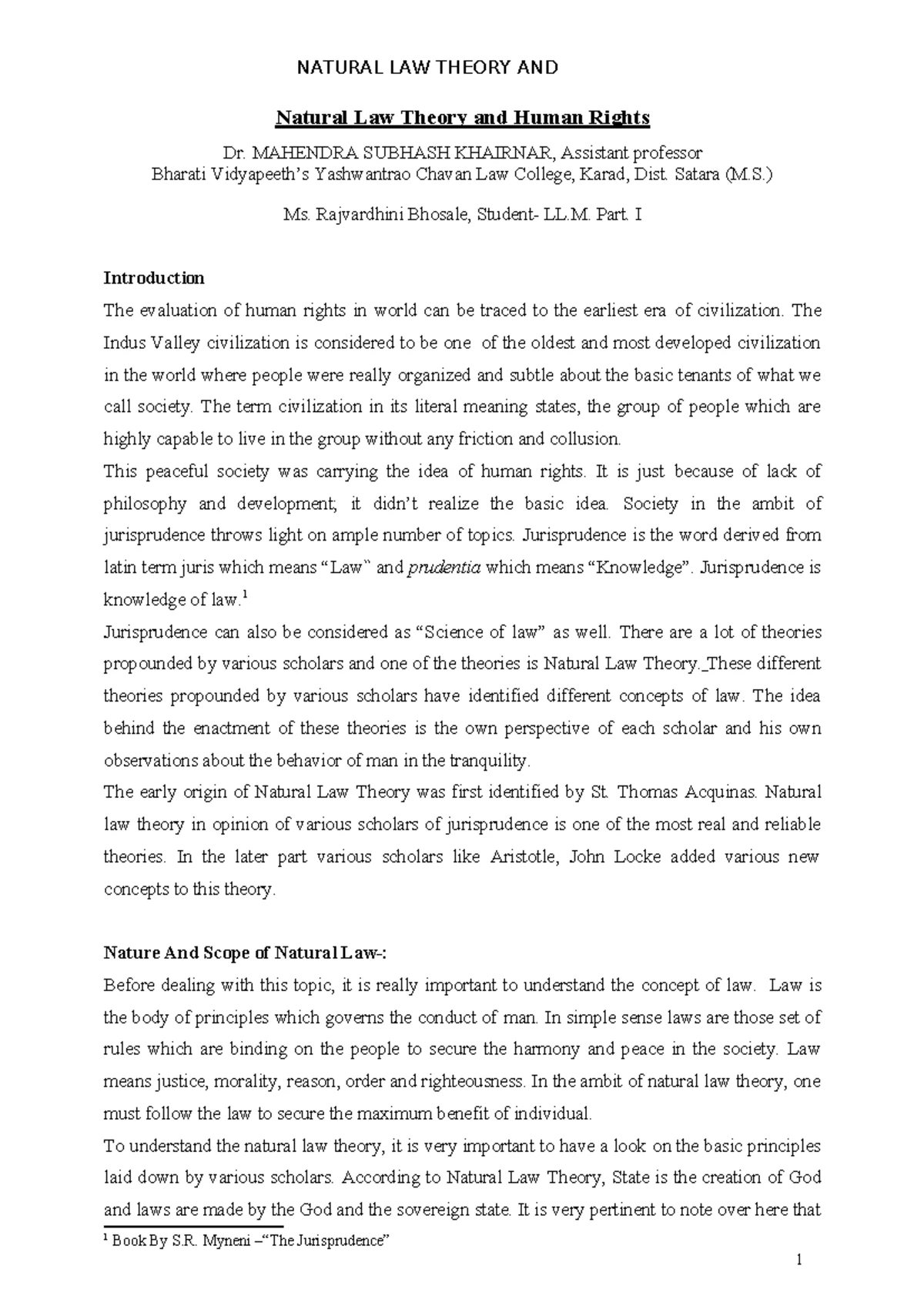 Asylum as a Human Right in Int'l Law: Theory & Practice in PK (Palarch ...