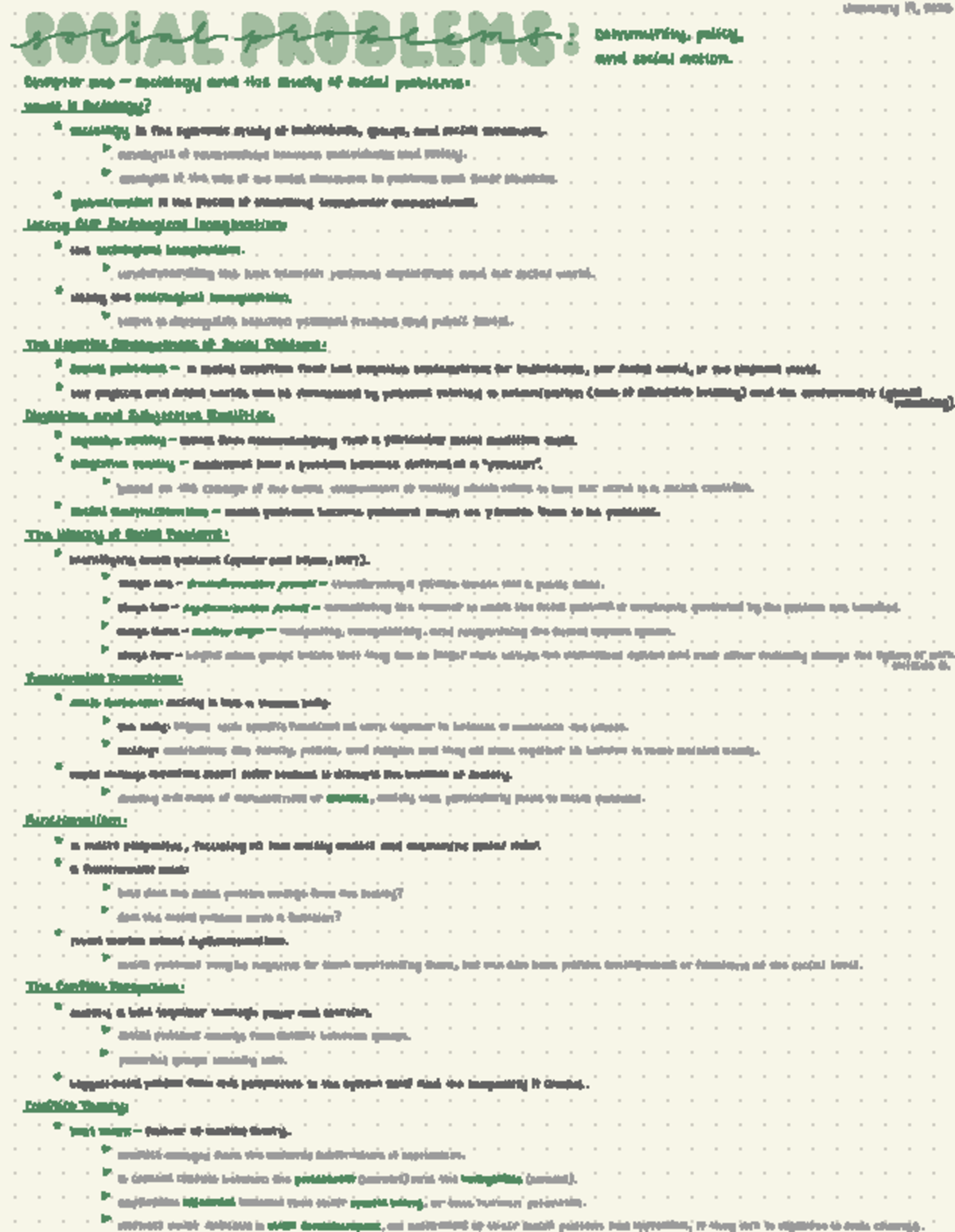 Chapters 1-3 Social Problems (Sociology) Notes - Studocu