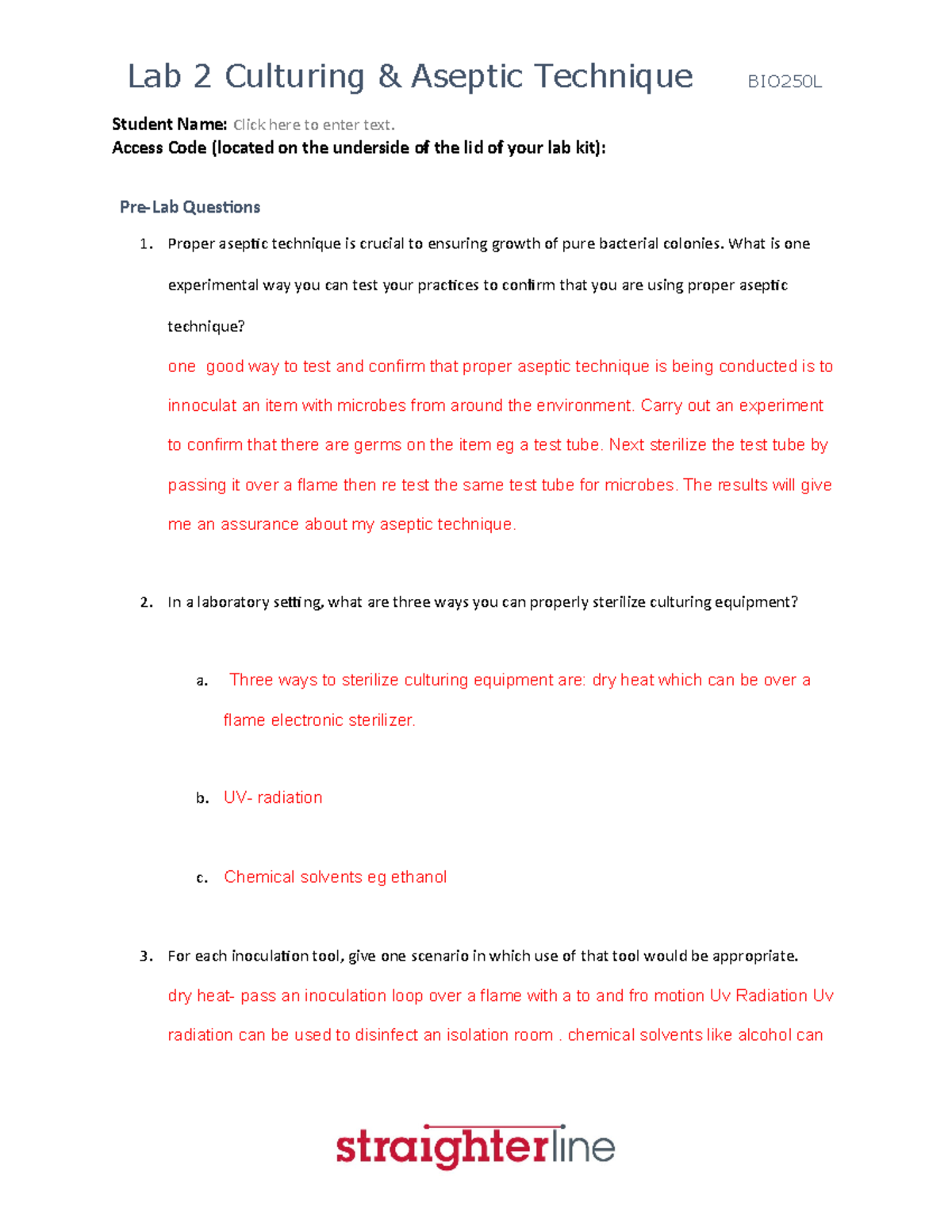 BIO250L+V2+Lab+1 Complete DOC - 1 Introduction to Science