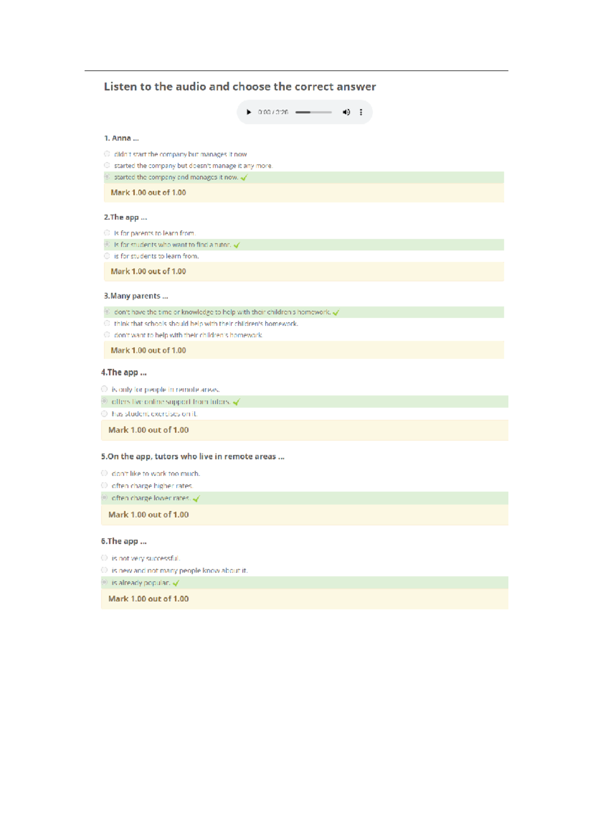 Listening 7 - Listening Comprehension Exercises and Answers - Studocu