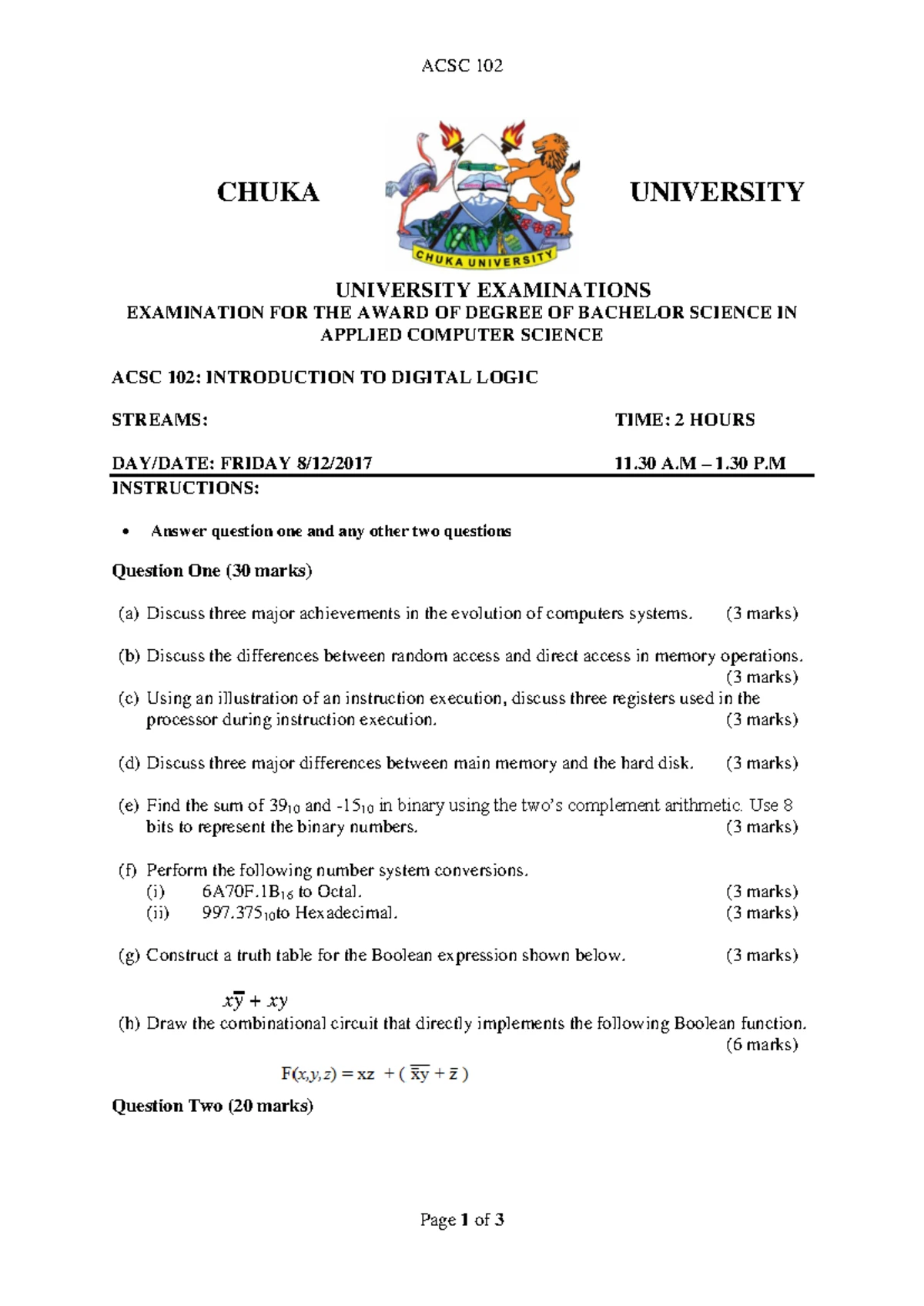 ACSC 101 Final Exam Practice Questions: Intro to IT Concepts - Studocu