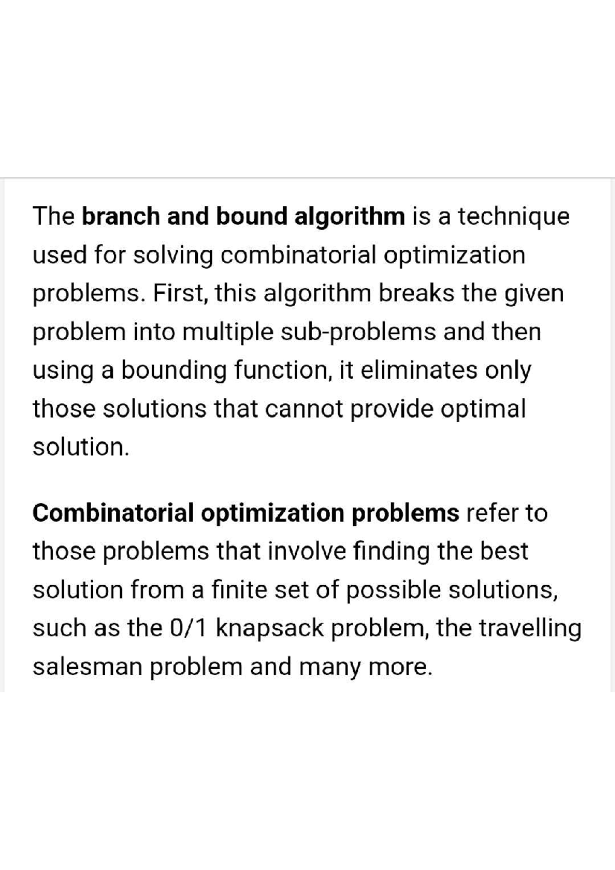 1000202794 - Branch and Bound Algorithm for Combinatorial Optimization ...