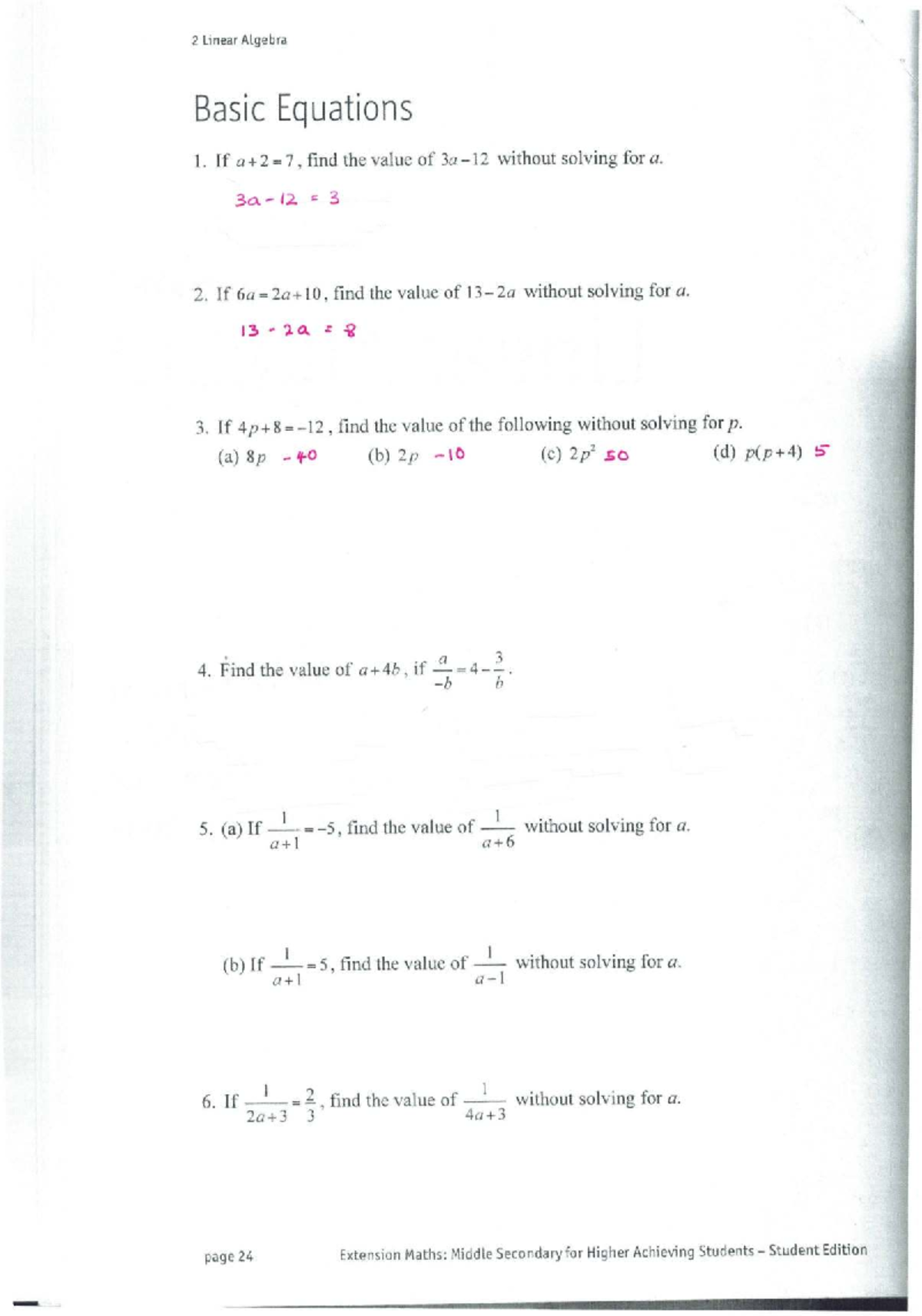 Linear Algebra: Essential Equations & Solutions Guide - Studocu