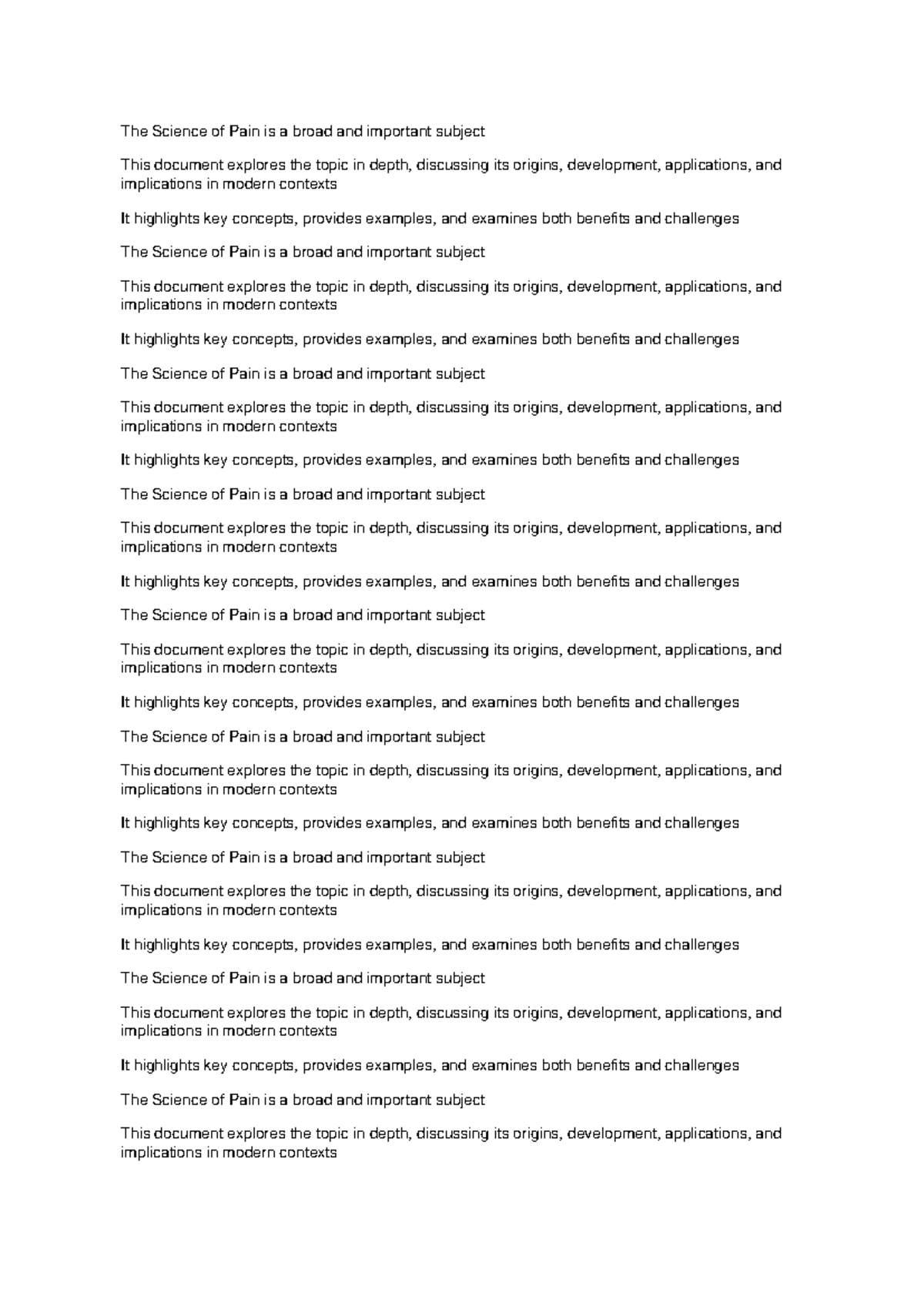 Exploring the Science of Pain: Origins, Applications, and Implications ...