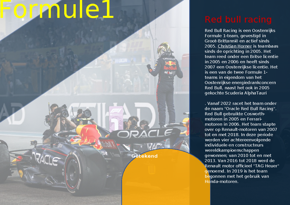 RB Racing: Geschiedenis en Prestaties van Red Bull Racing - Studeersnel