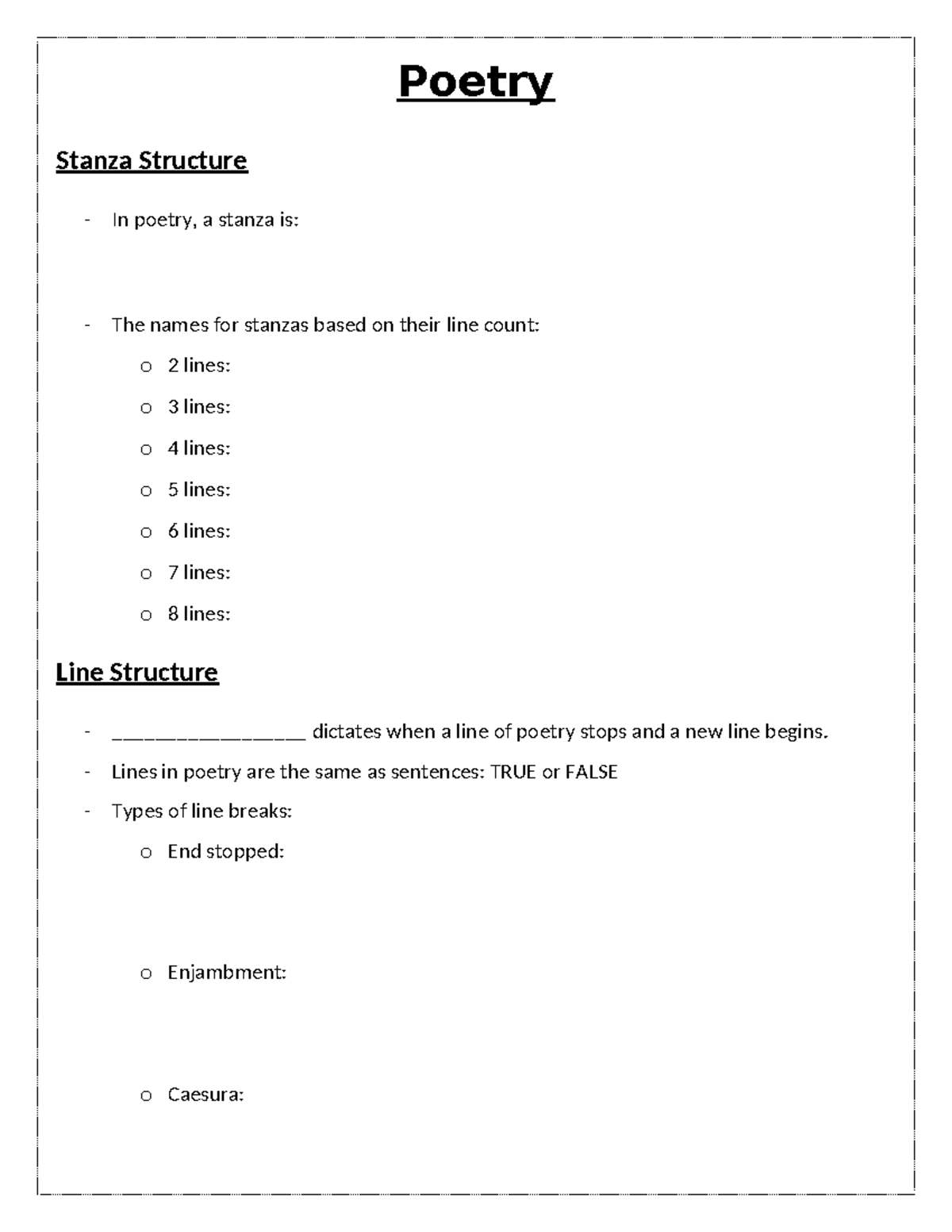 Poetry presentation - jjuiiuiuhiu - Poetry Stanza Structure - In poetry ...