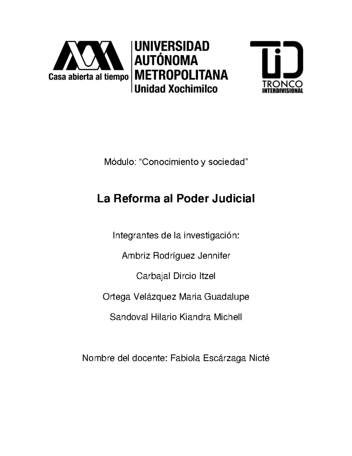 Reforma al Poder Judicial en México: Análisis y Alcances (2024) - Studocu