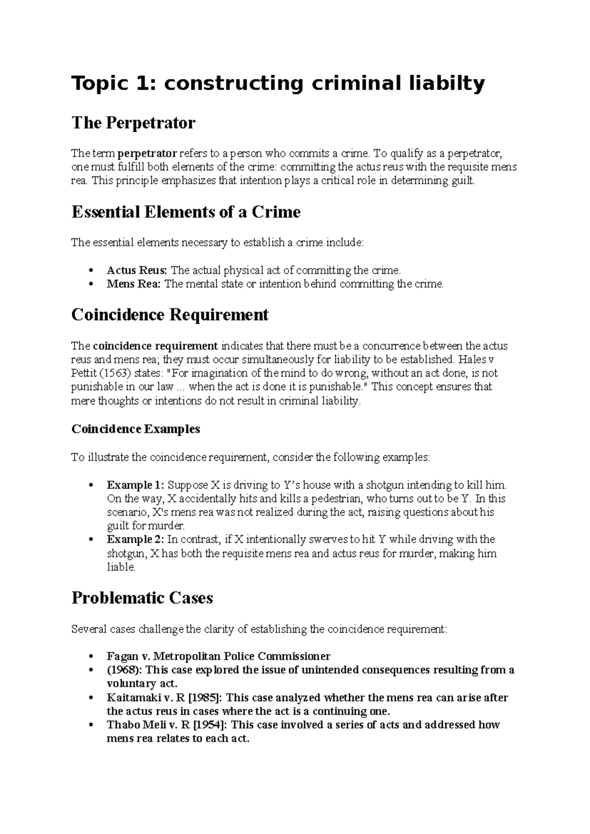 Intro to Law Exam Notes - Revision for Legal Framework Topics - Studocu