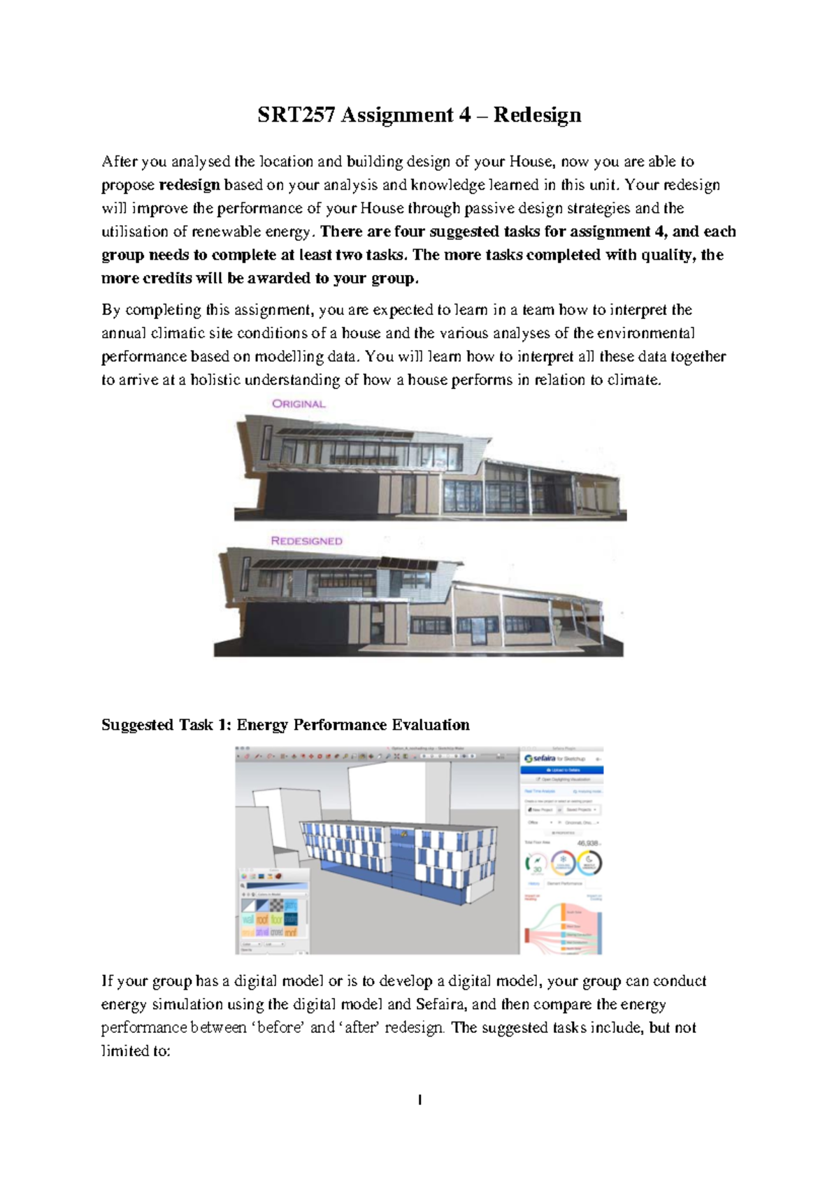 SRT257 Assignment 4: House Redesign for Improved Energy Efficiency ...