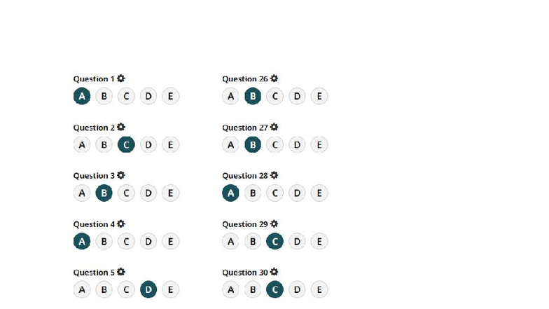 Answer Key Practice - Questions 1 to 35 - Studocu