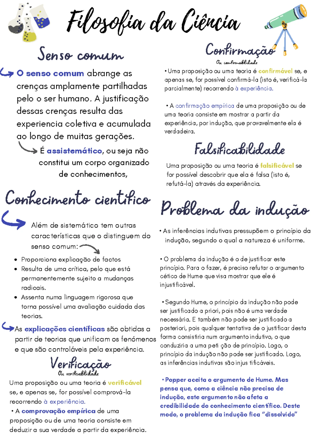 Resumos de Filosofia da Ciência - Análise e Crítica (FIL-101) - Studocu