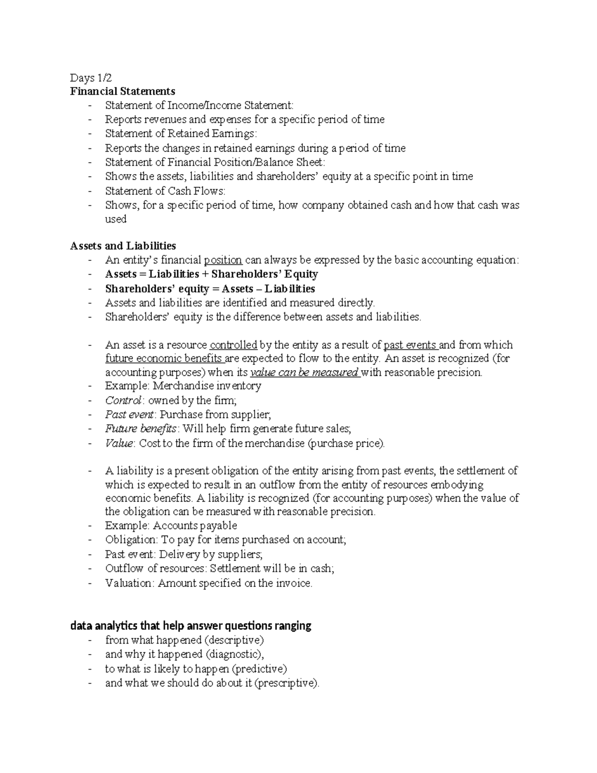 ACC - 1100 Midterm Exam: Financial Statements & Accounting Principles ...