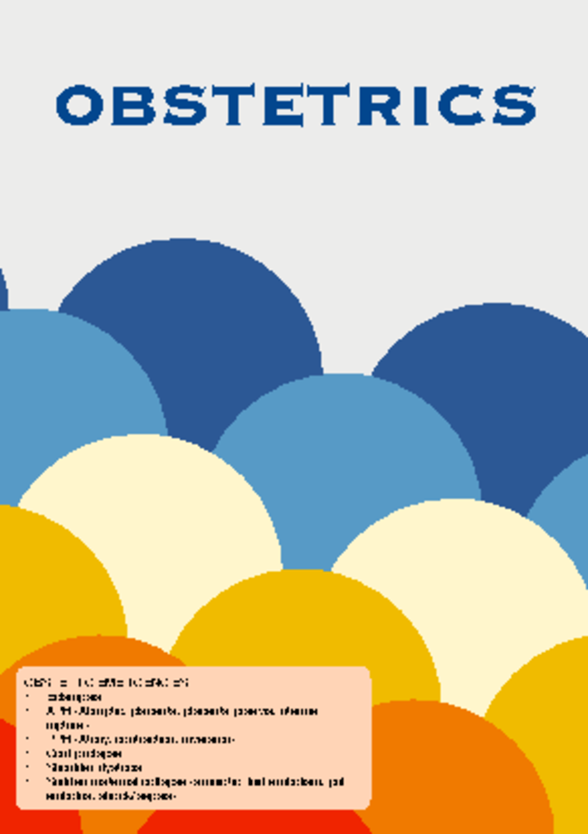OBGYN 101: Comprehensive Notes on Obstetric Emergencies and ...