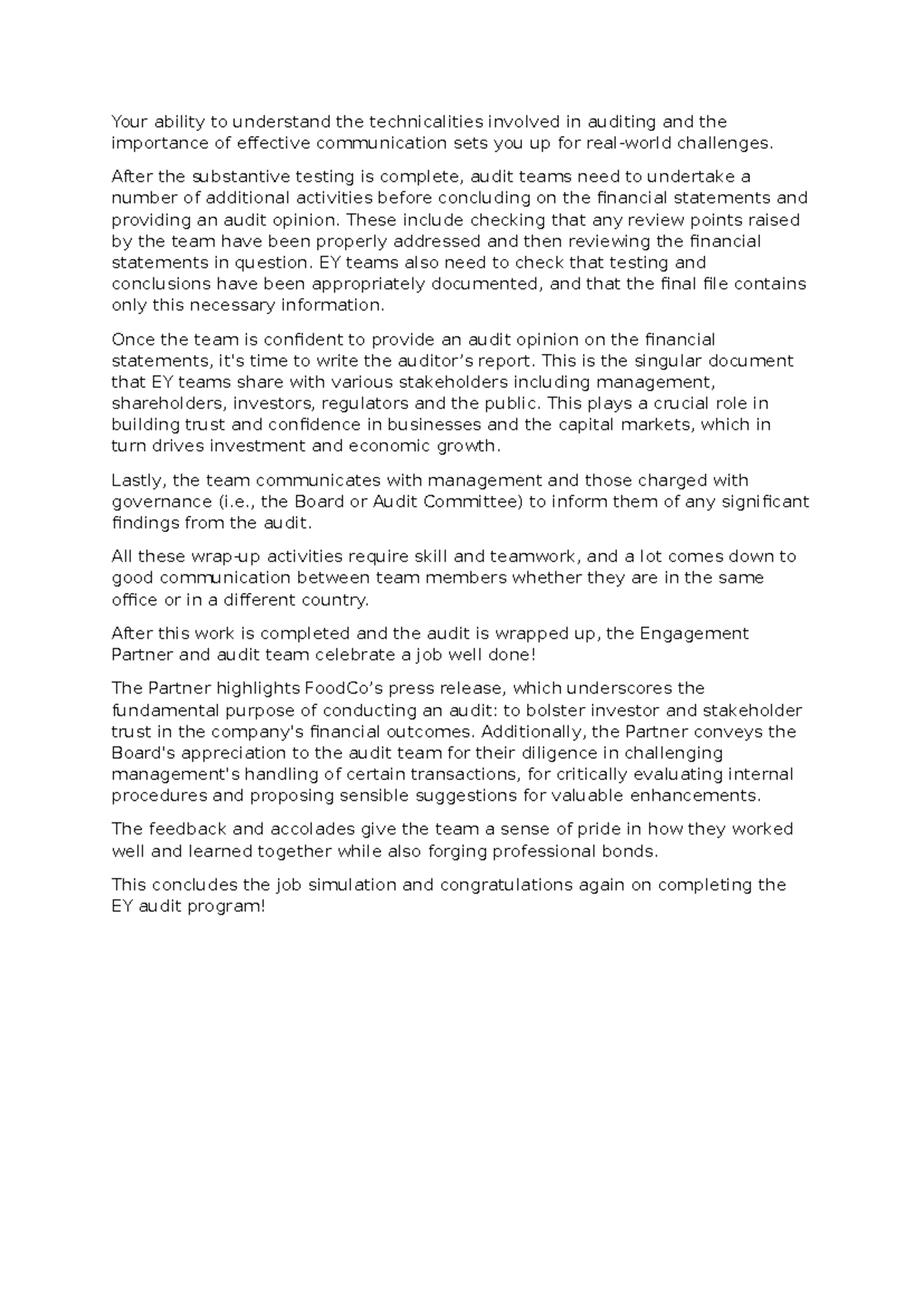 Transcript - That's a wrap - Your ability to understand the ...